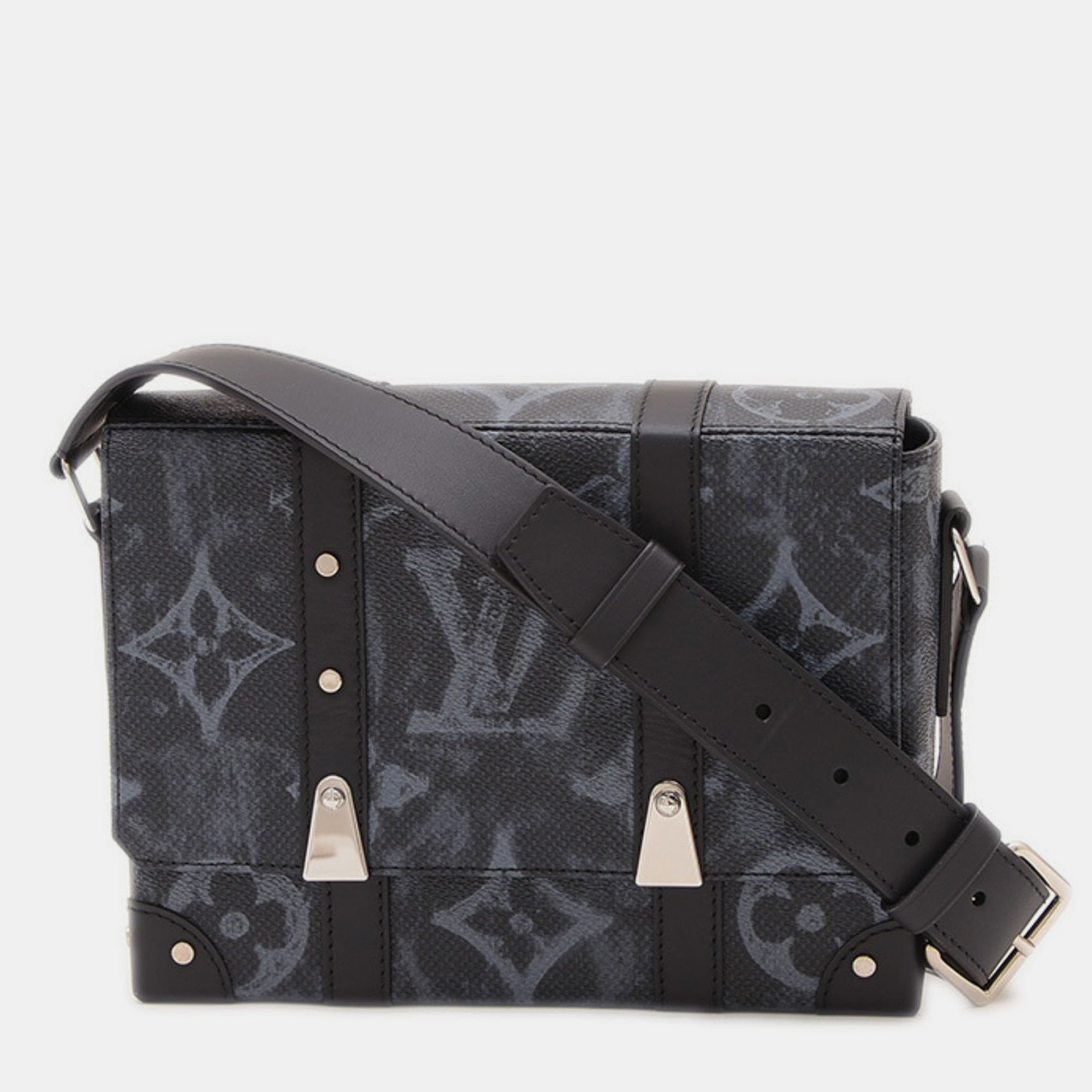 

Louis Vuitton Black Monogram Pastel Trunk Messenger Pm Bag