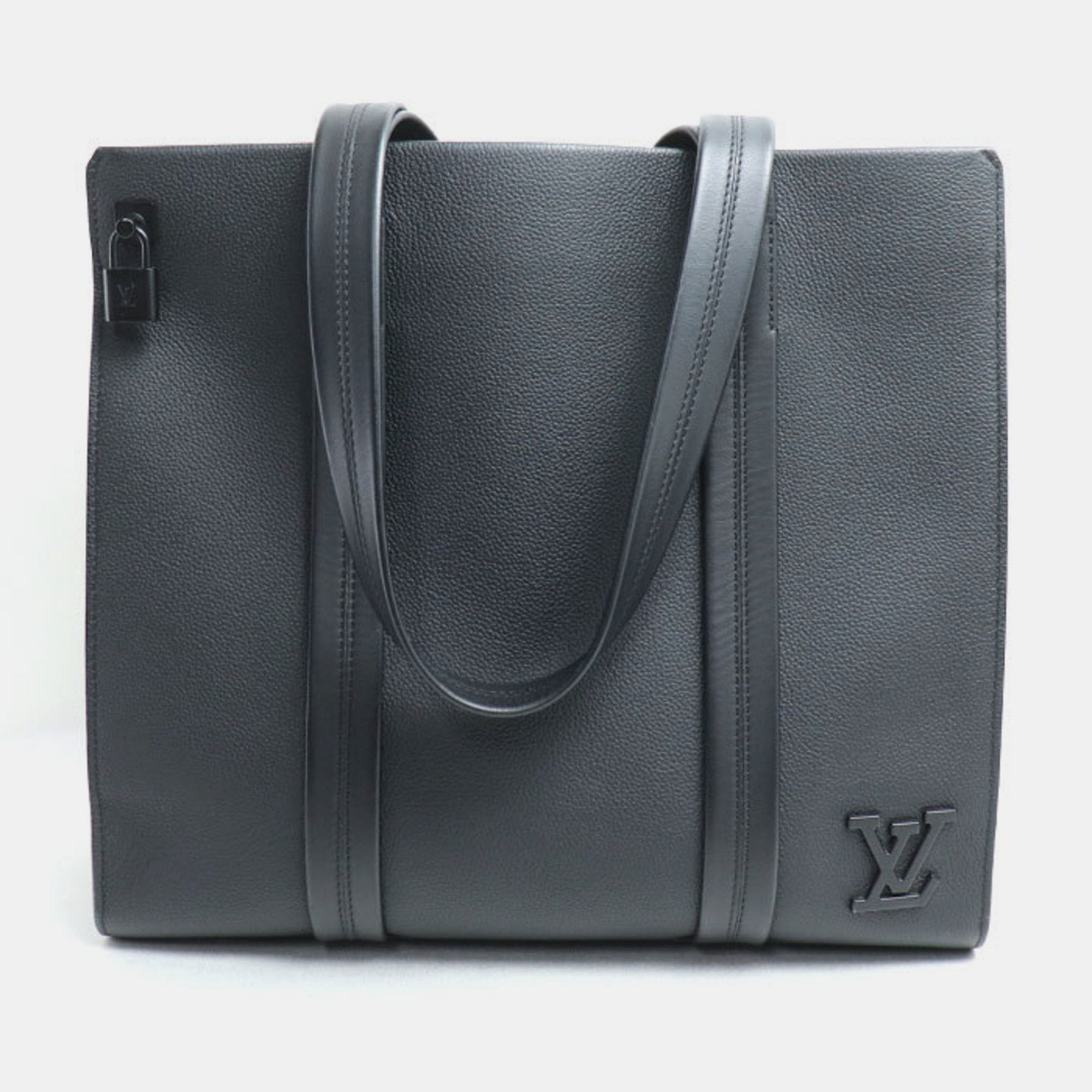 Pre-owned Louis Vuitton Take Off Tote Bag Aerogram Black