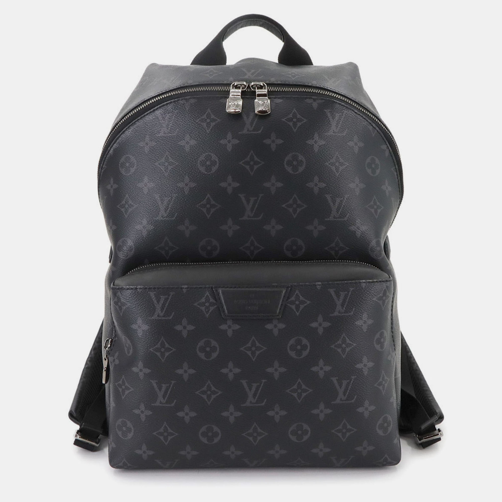 Pre-owned Louis Vuitton Monogram Eclipse Backpack Black Discovery Backpack Pm