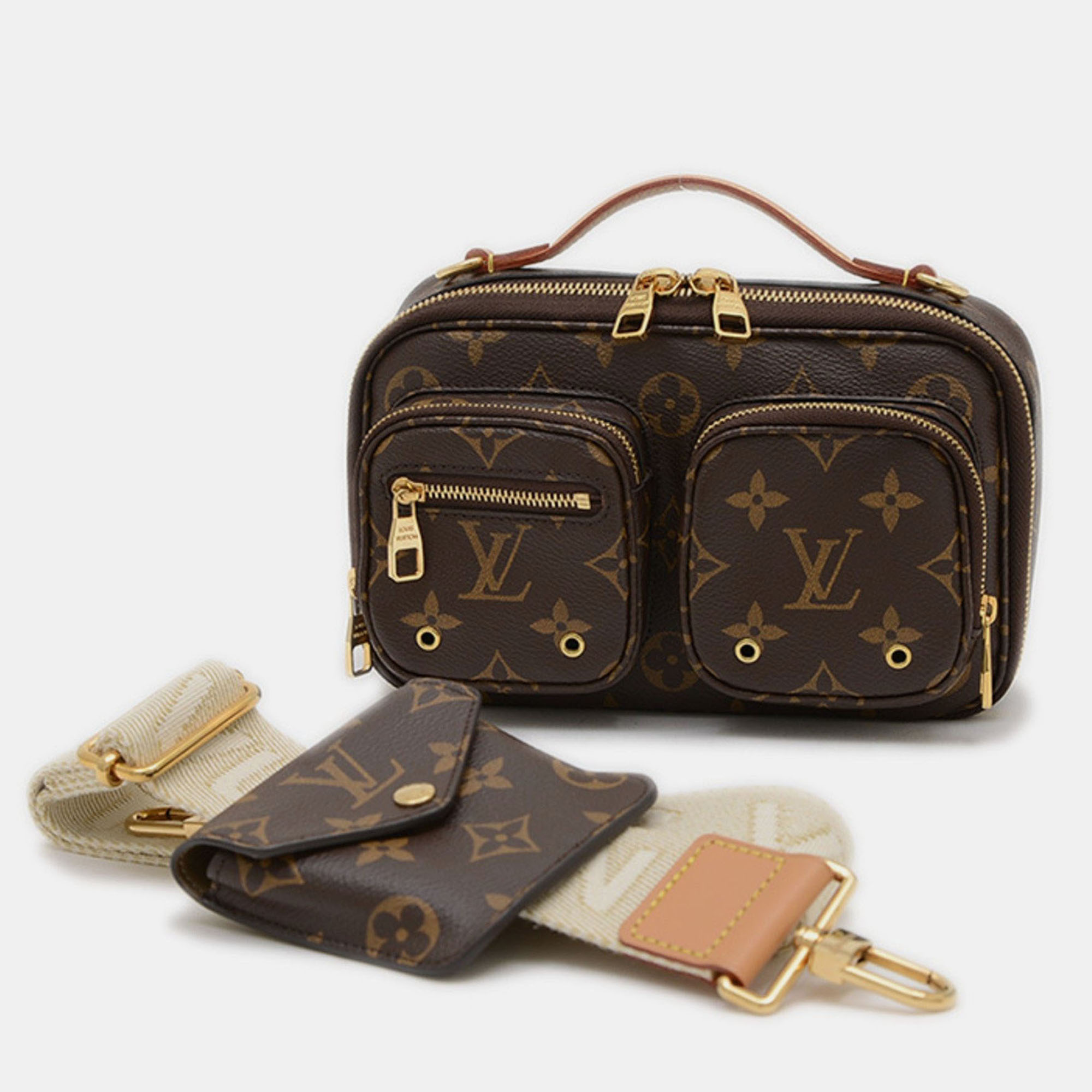 

Louis Vuitton Monogram Utility Crossbody Handbag Shoulder Bag, Brown