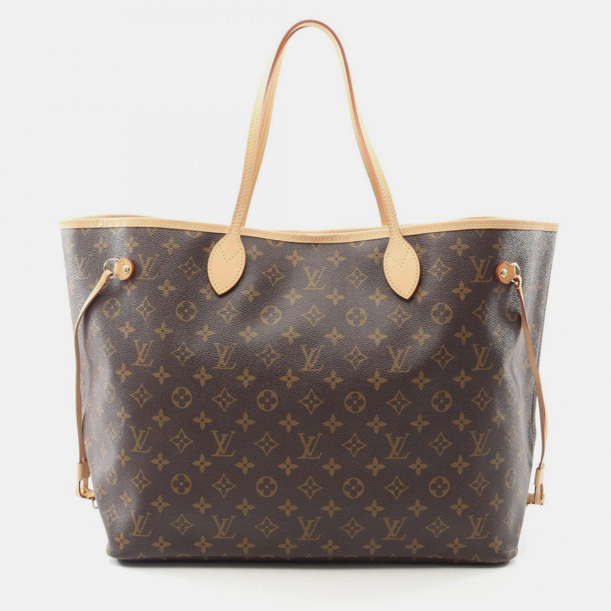 Pre-owned Louis Vuitton Neverfull Gm Tote Bag Coated Canvas And Leather Monogram Brown