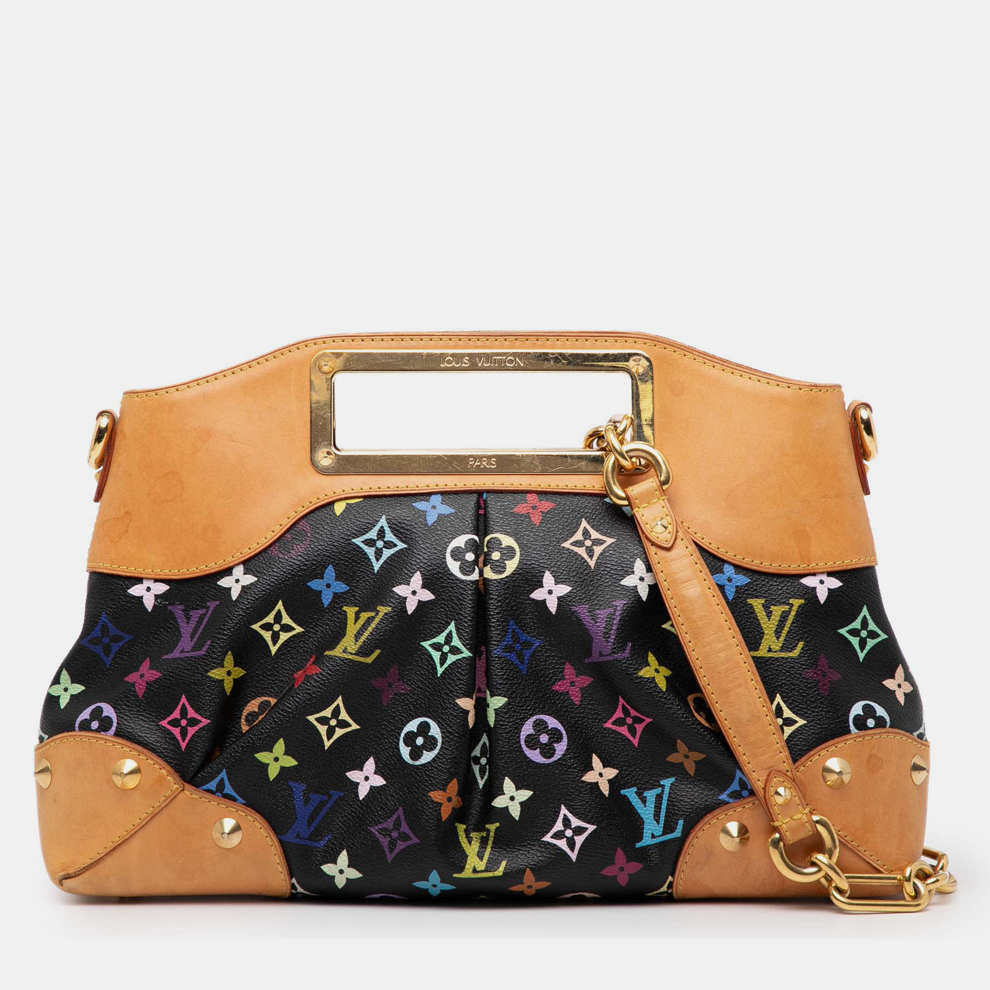

Louis Vuitton Black Monogram Multicolore Judy MM