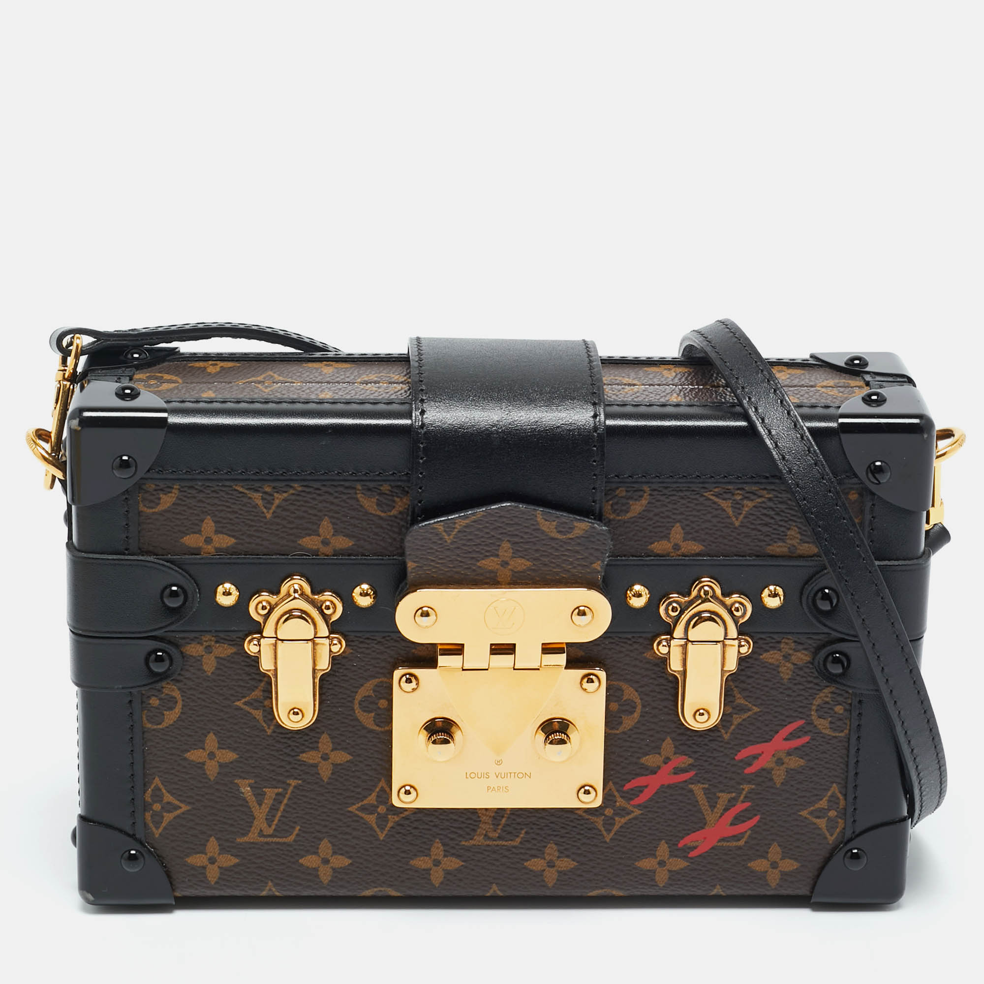 

Louis Vuitton Monogram Canvas Petite Malle Bag, Brown