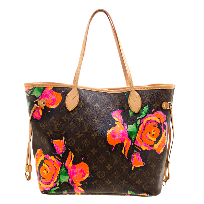 Louis Vuitton Monogram Canvas Limited Edition Stephen Sprouse Roses Neverfull MM Bag