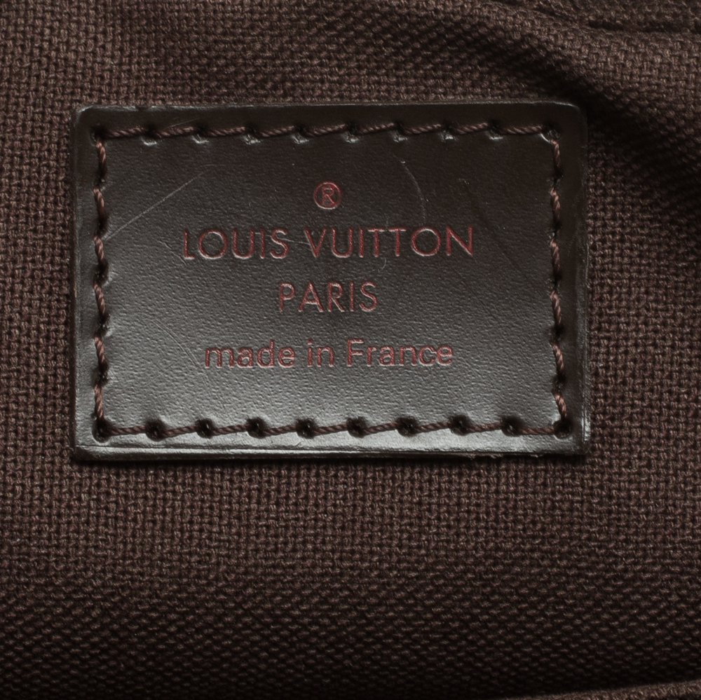Brown Louis Vuitton Damier Ebene Pochette Billets Macao Pouch