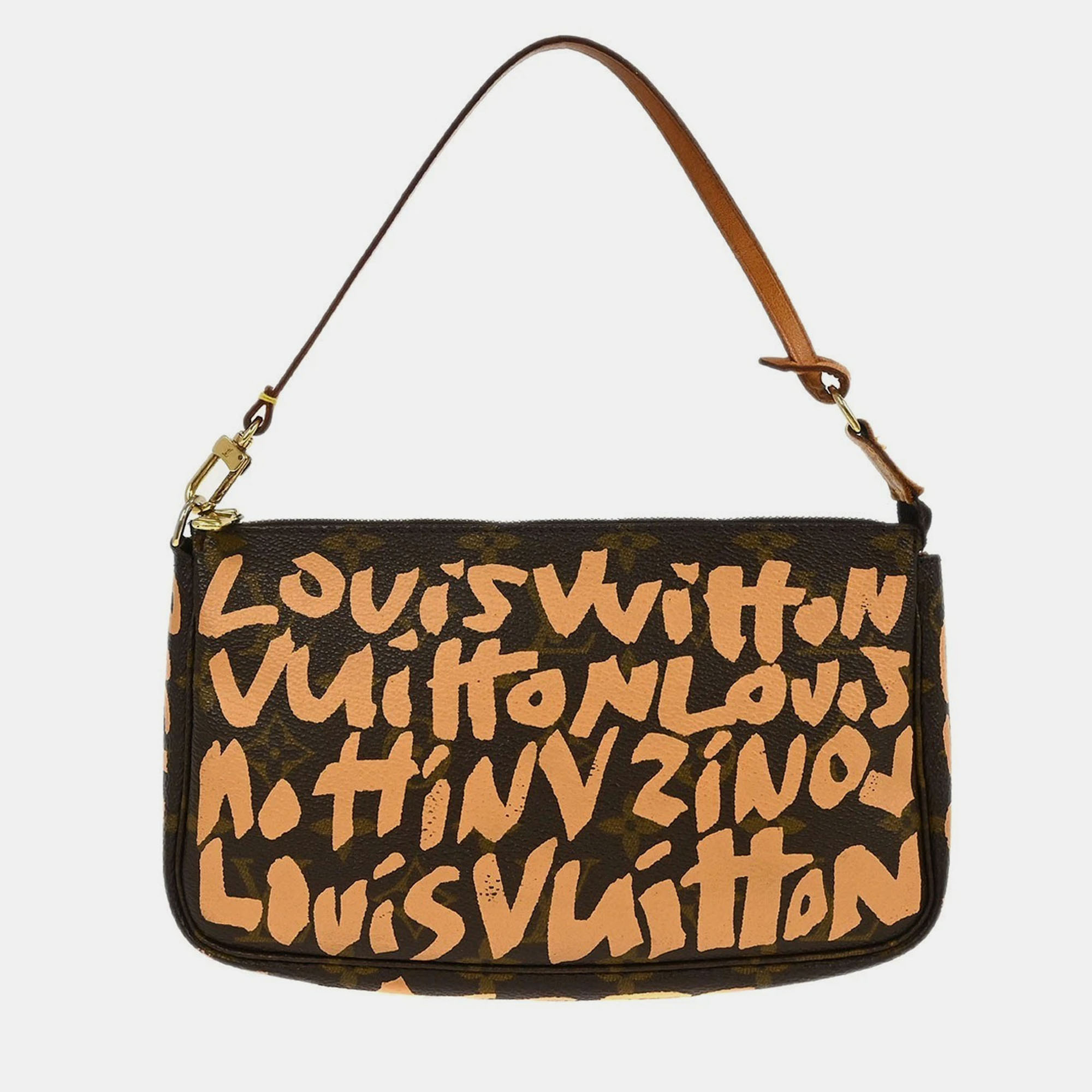 

Louis Vuitton Beige Graffiti Pochette Accessoires Handbag