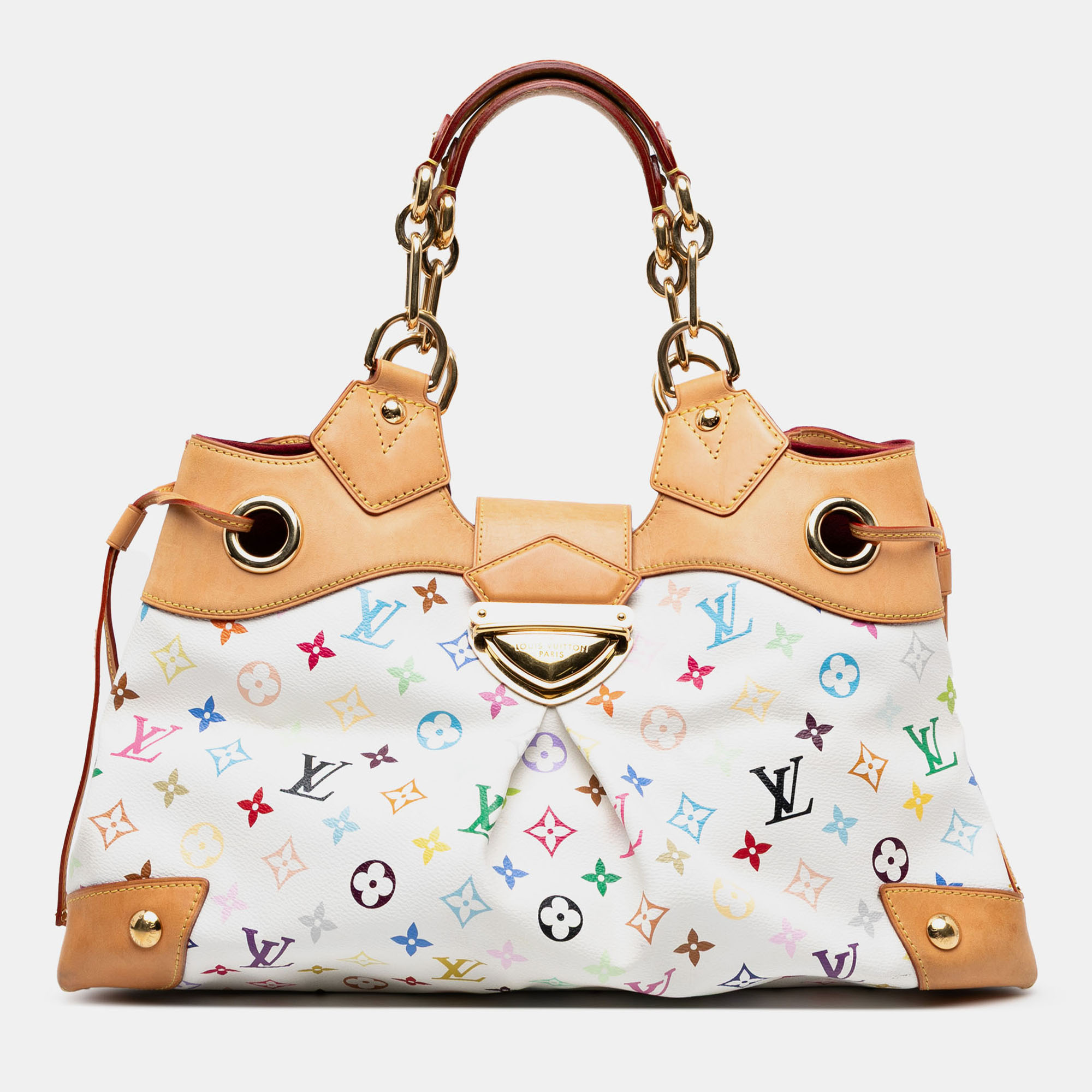 

Louis Vuitton White Monogram Multicolore Ursula