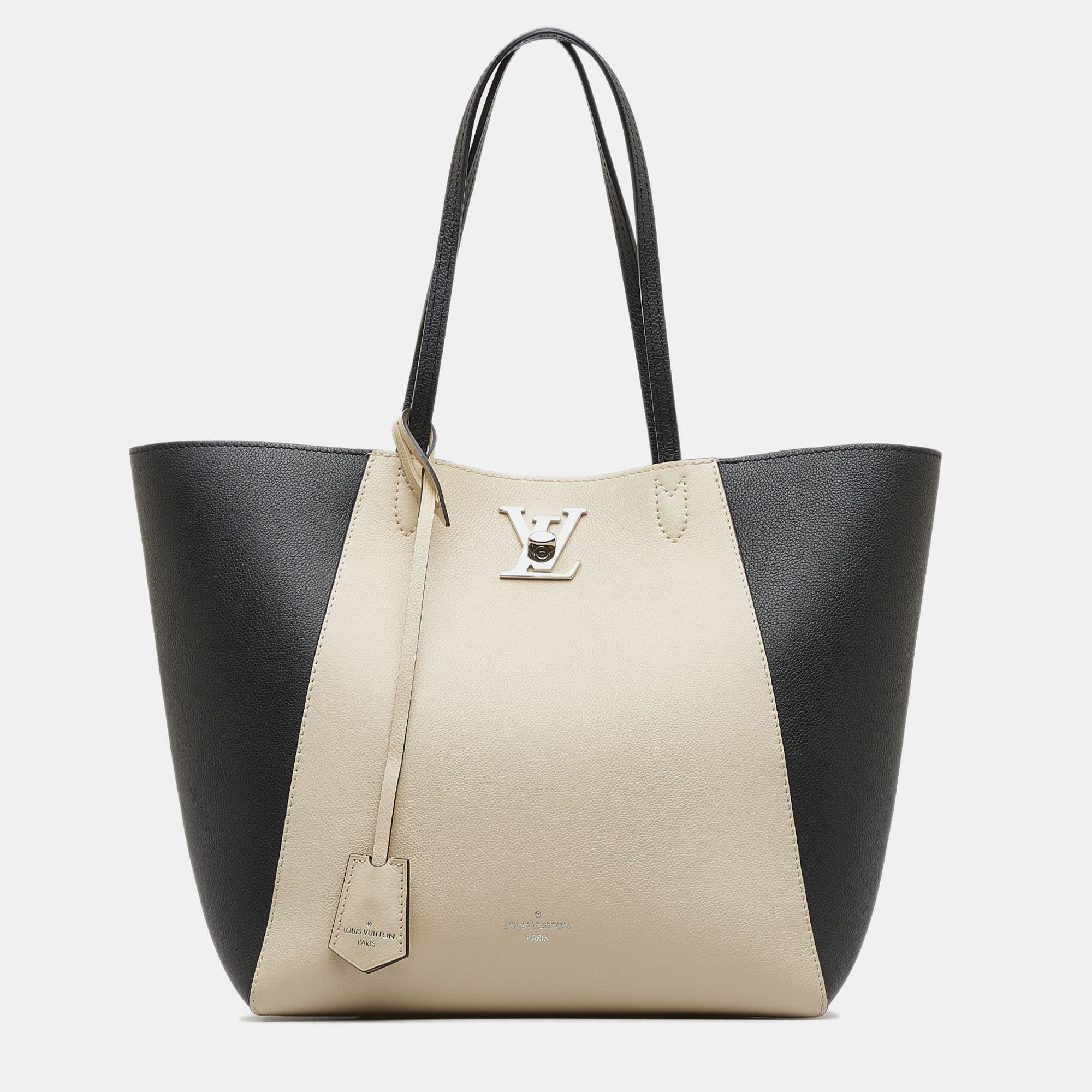 

Louis Vuitton Beige/Black LockMe Cabas