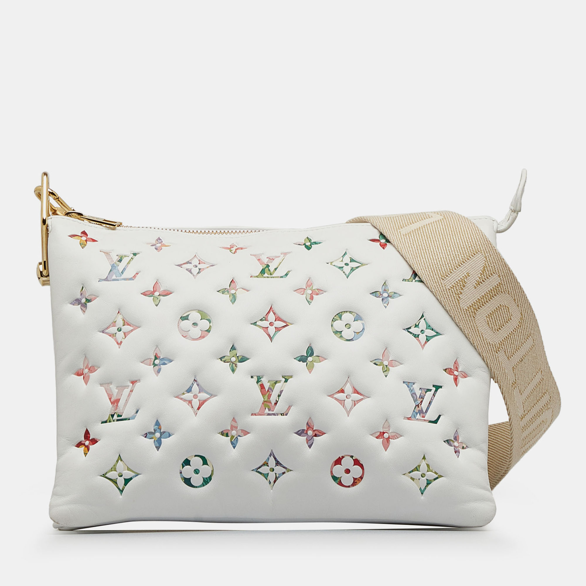 

Louis Vuitton White Monogram Garden Coussin PM