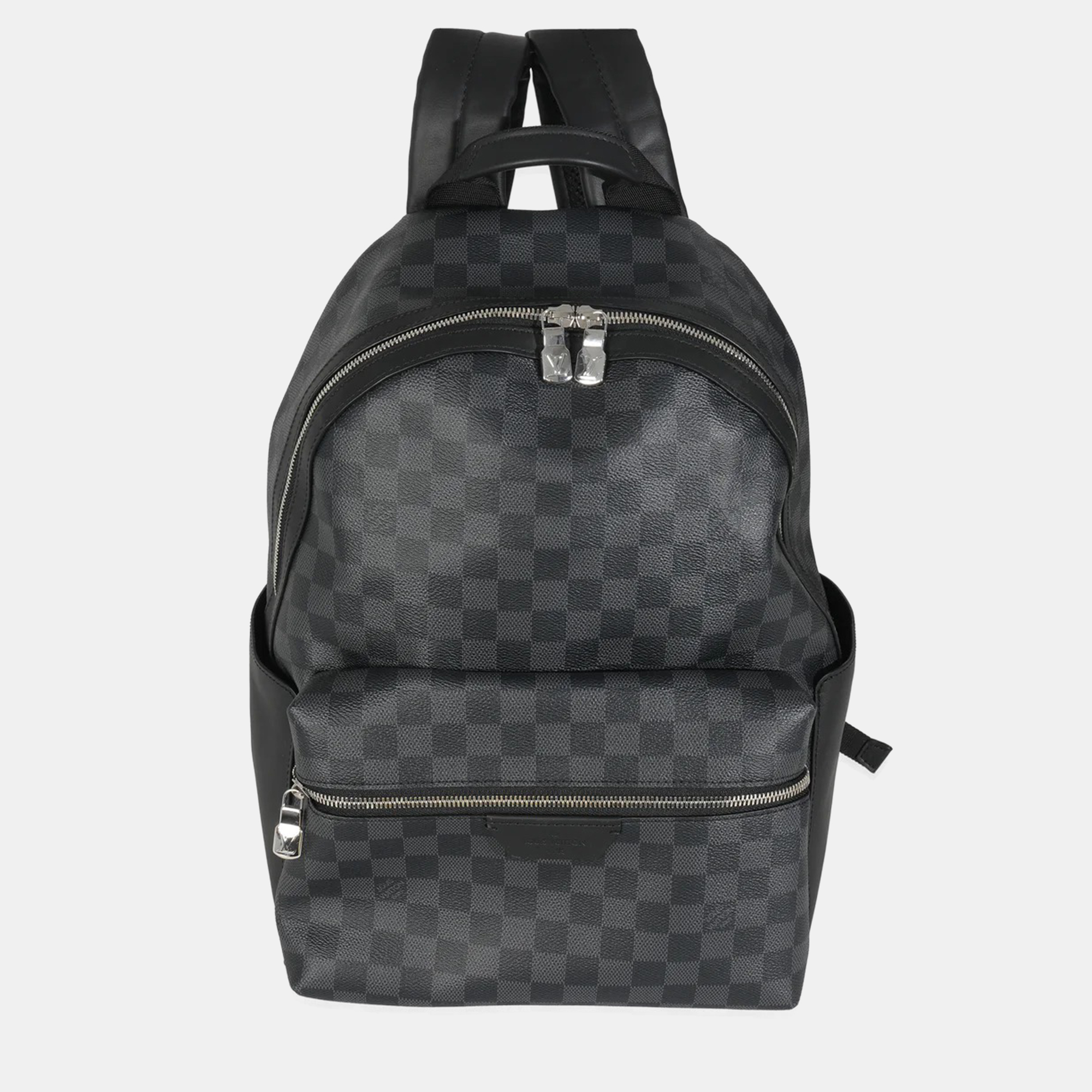 Pre-owned Louis Vuitton Damier Graphite Canvas Discovery Backpack Pm In Black