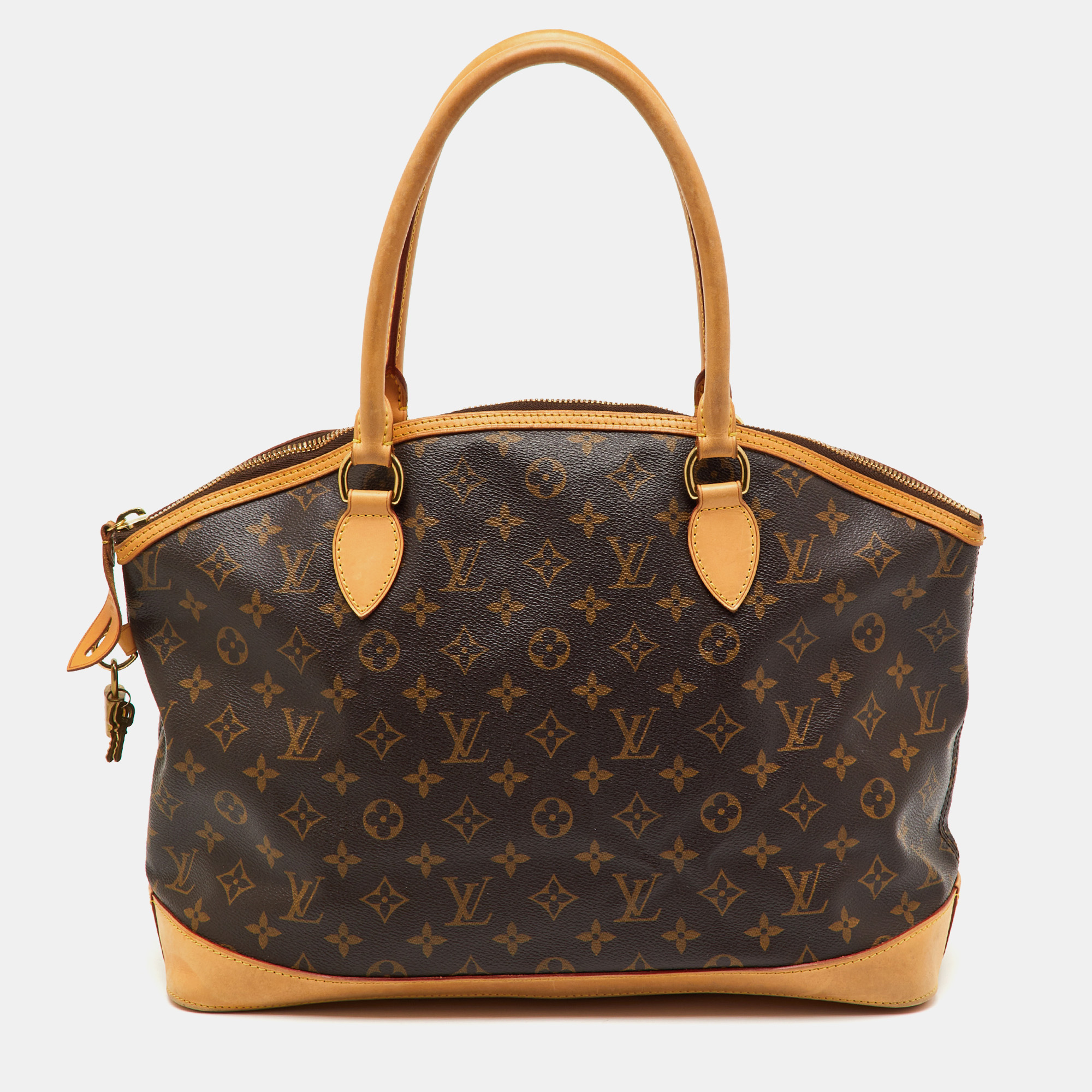 

Louis Vuitton Monogram Canvas Lockit Horizontal Bag, Brown