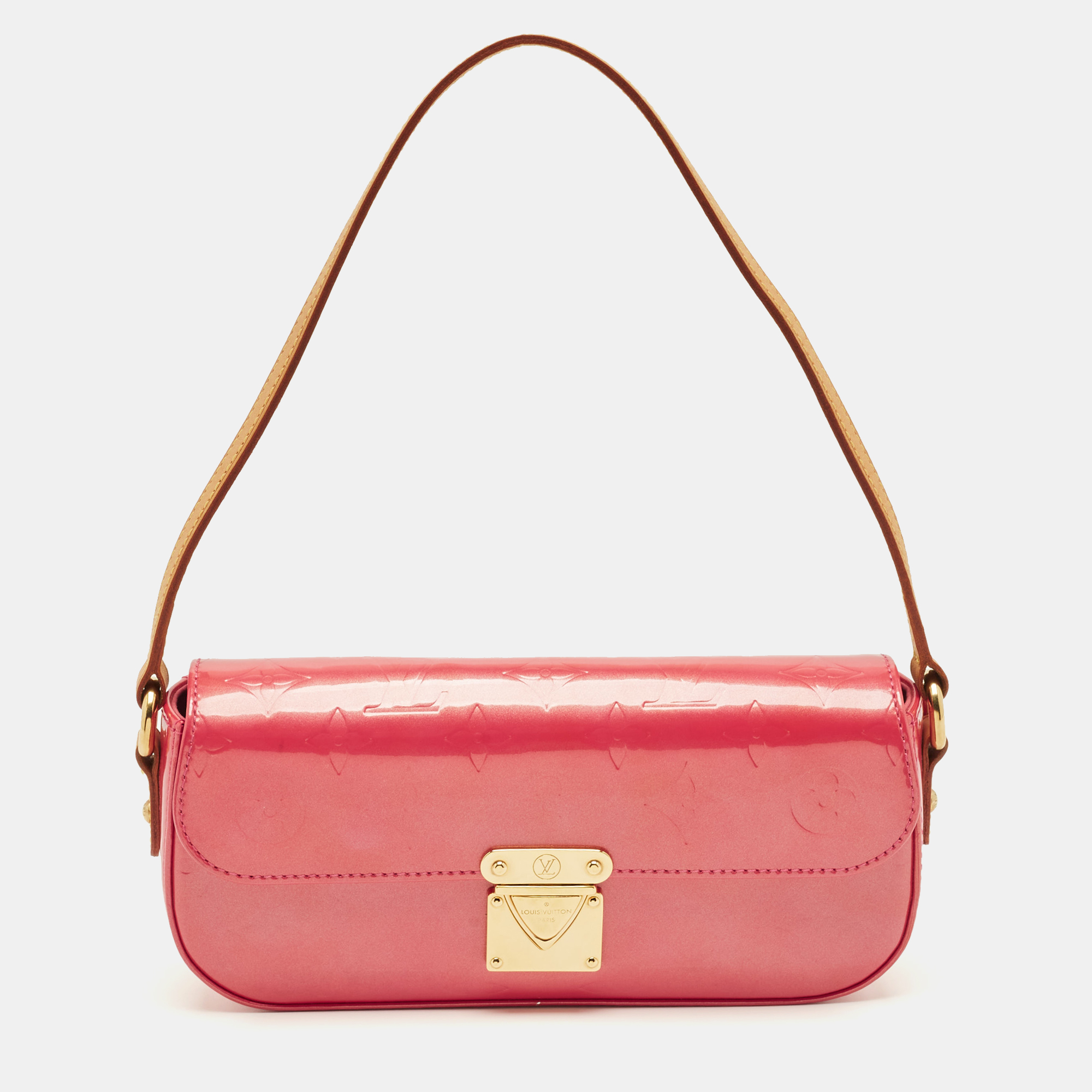 

Louis Vuitton Framboise Monogram Vernis Malibu Street Clutch Bag, Pink