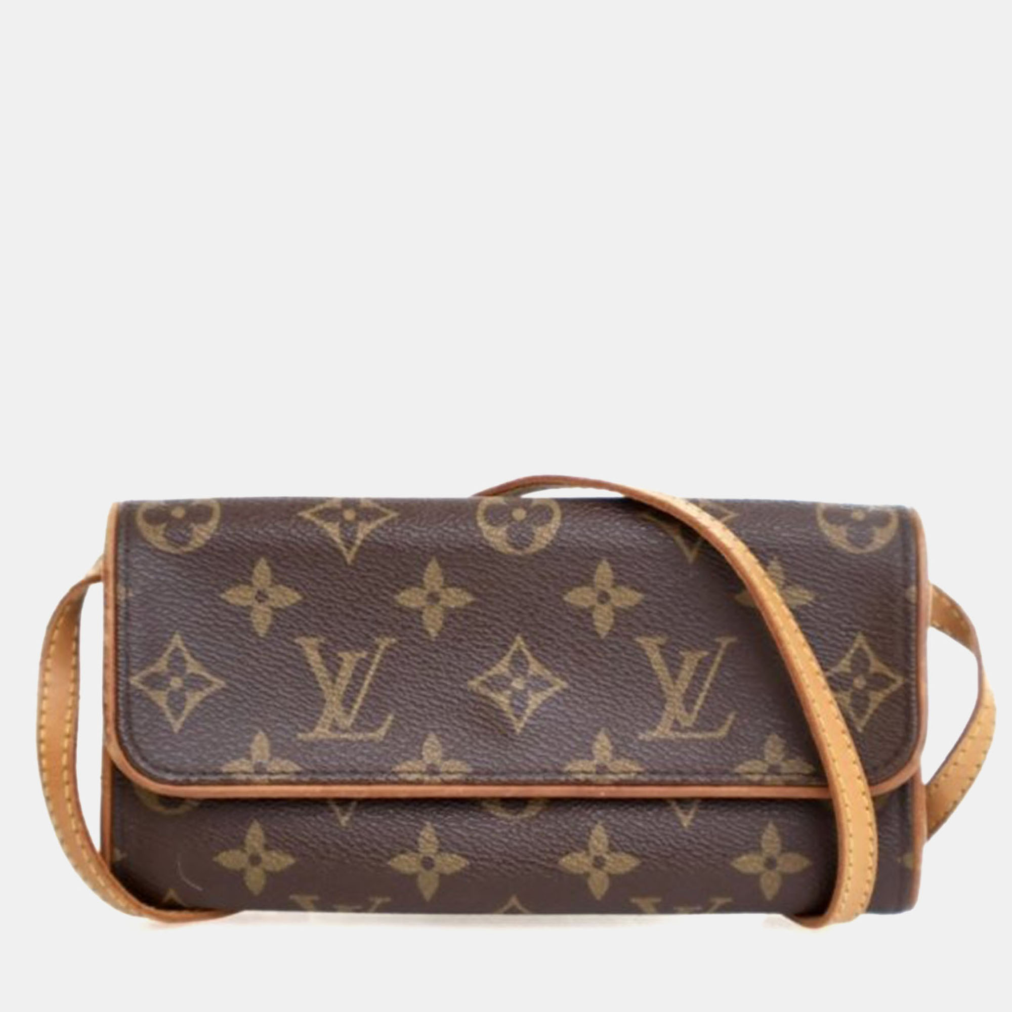 

Louis Vuitton Vintage Brown Monogram Florentine Pochette