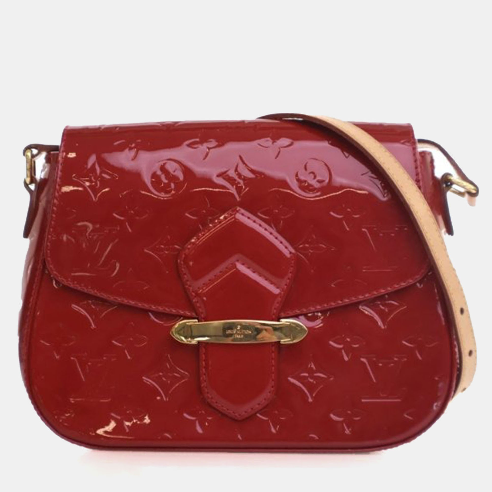 

Louis Vuitton Monogram Vernis Bellflower GM, Red