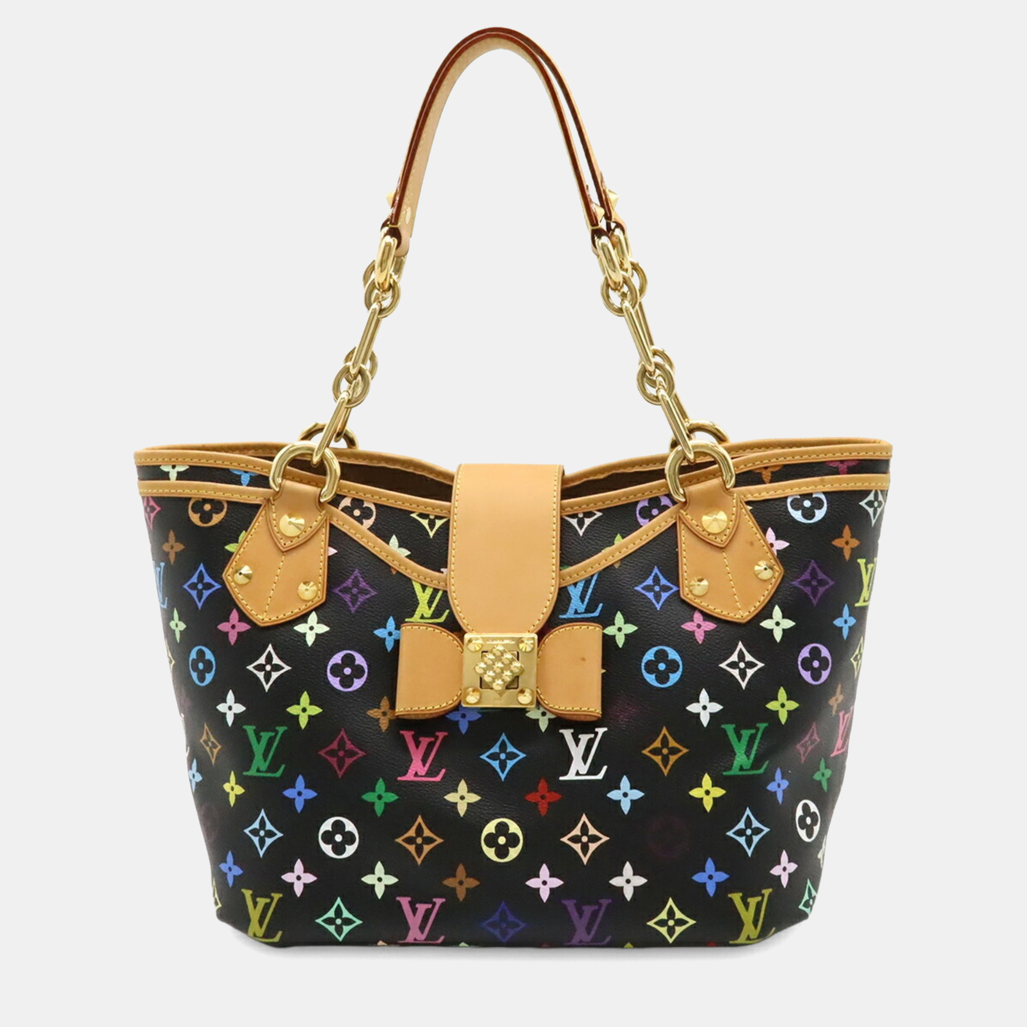 

Louis Vuitton Annie GM Black Monogram Multicolore Canvas Tote Bag, Multicolor