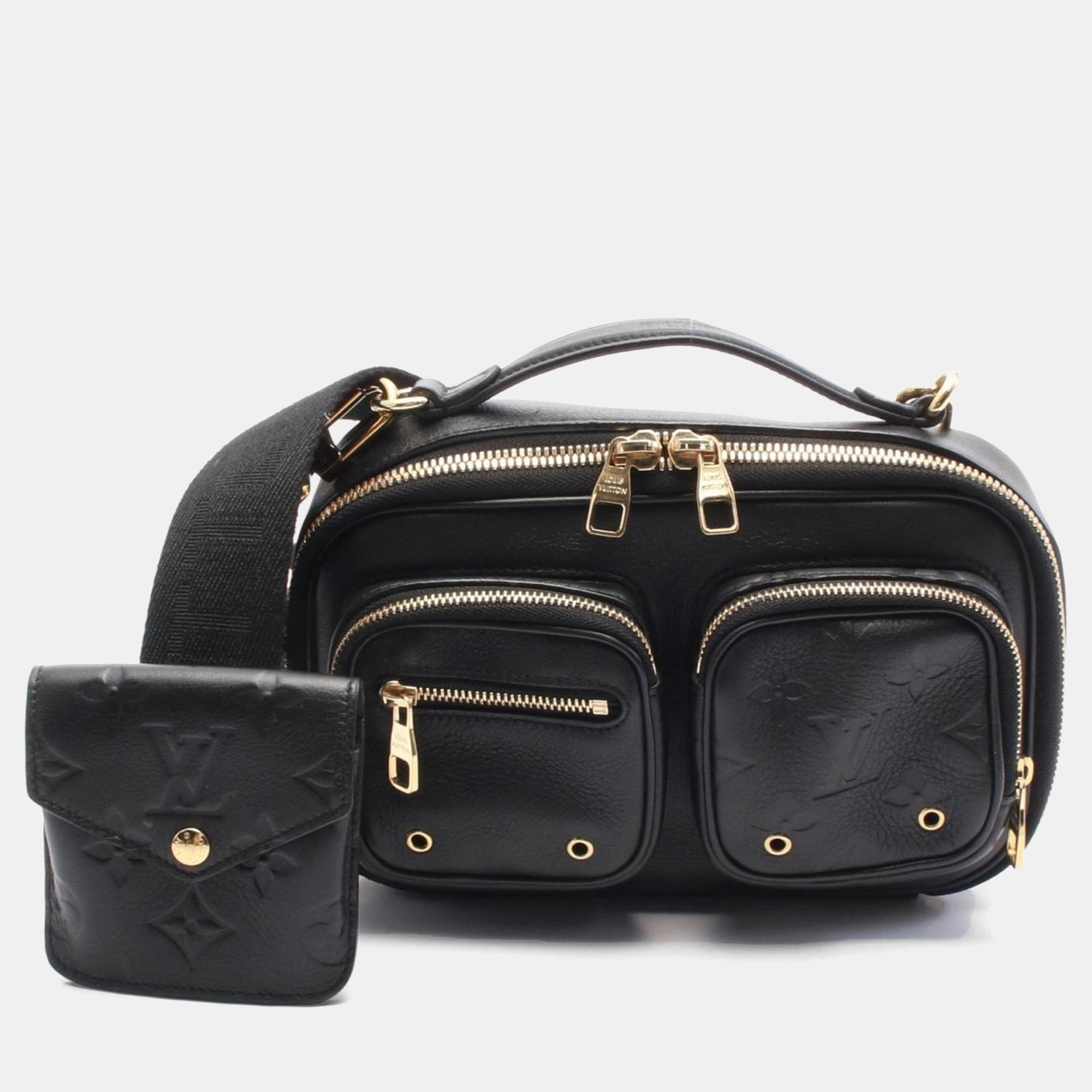 

Louis Vuitton Utility Black Leather Crossbody Bag