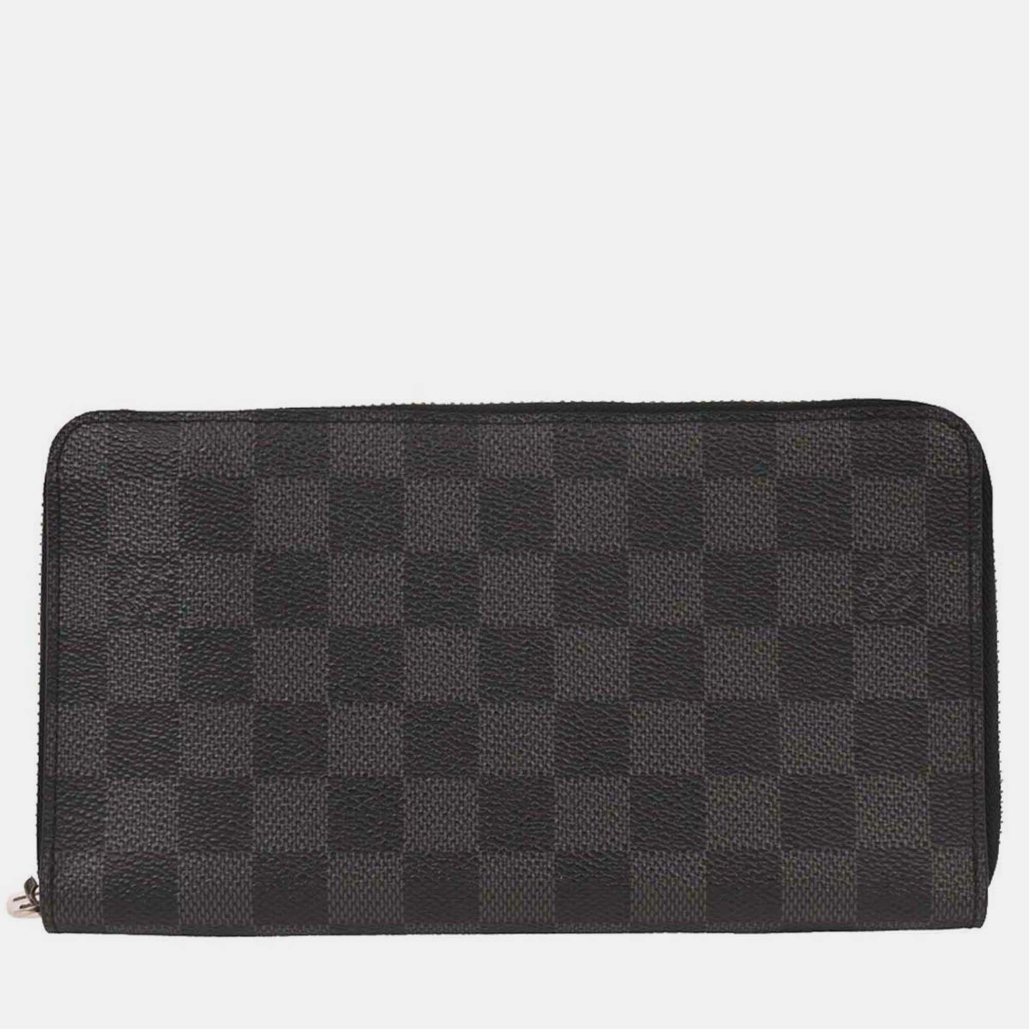 

Louis Vuitton Damier Graphite Zippy Organizer Wallet, Black