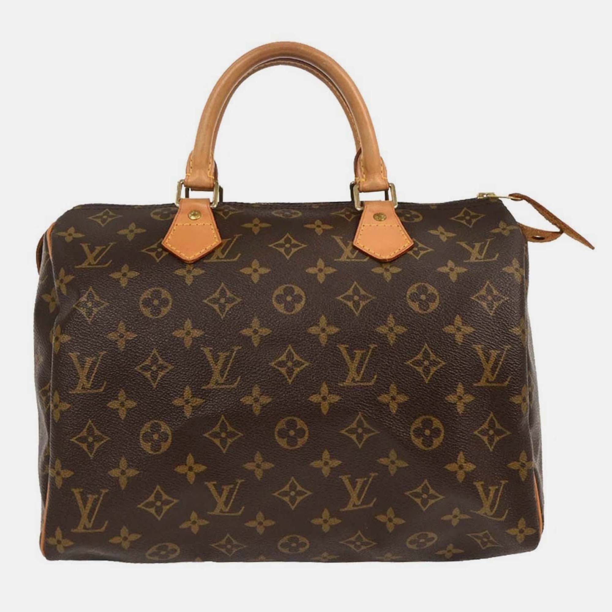 

Louis Vuitton Monogram Speedy 30 Handbag, Brown
