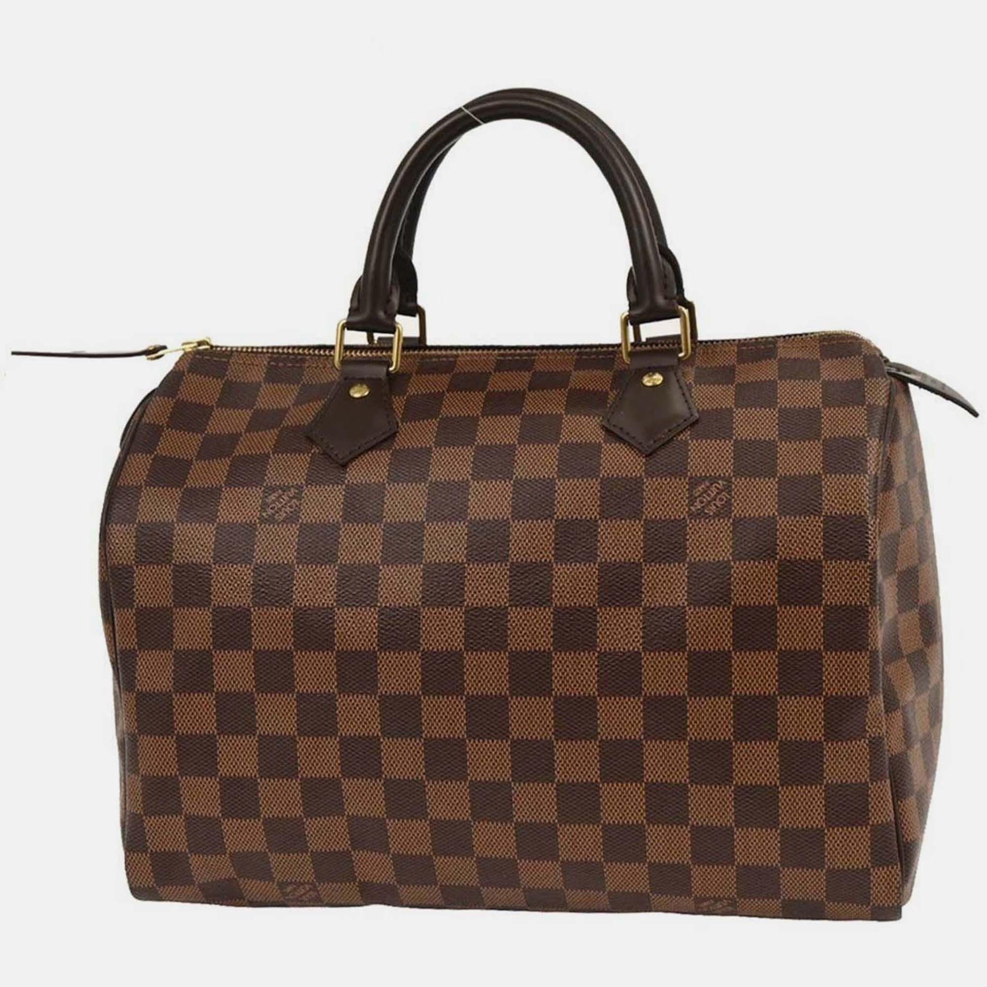 

Louis Vuitton Damier Speedy 30 Canvas Top Handle Bag, Brown