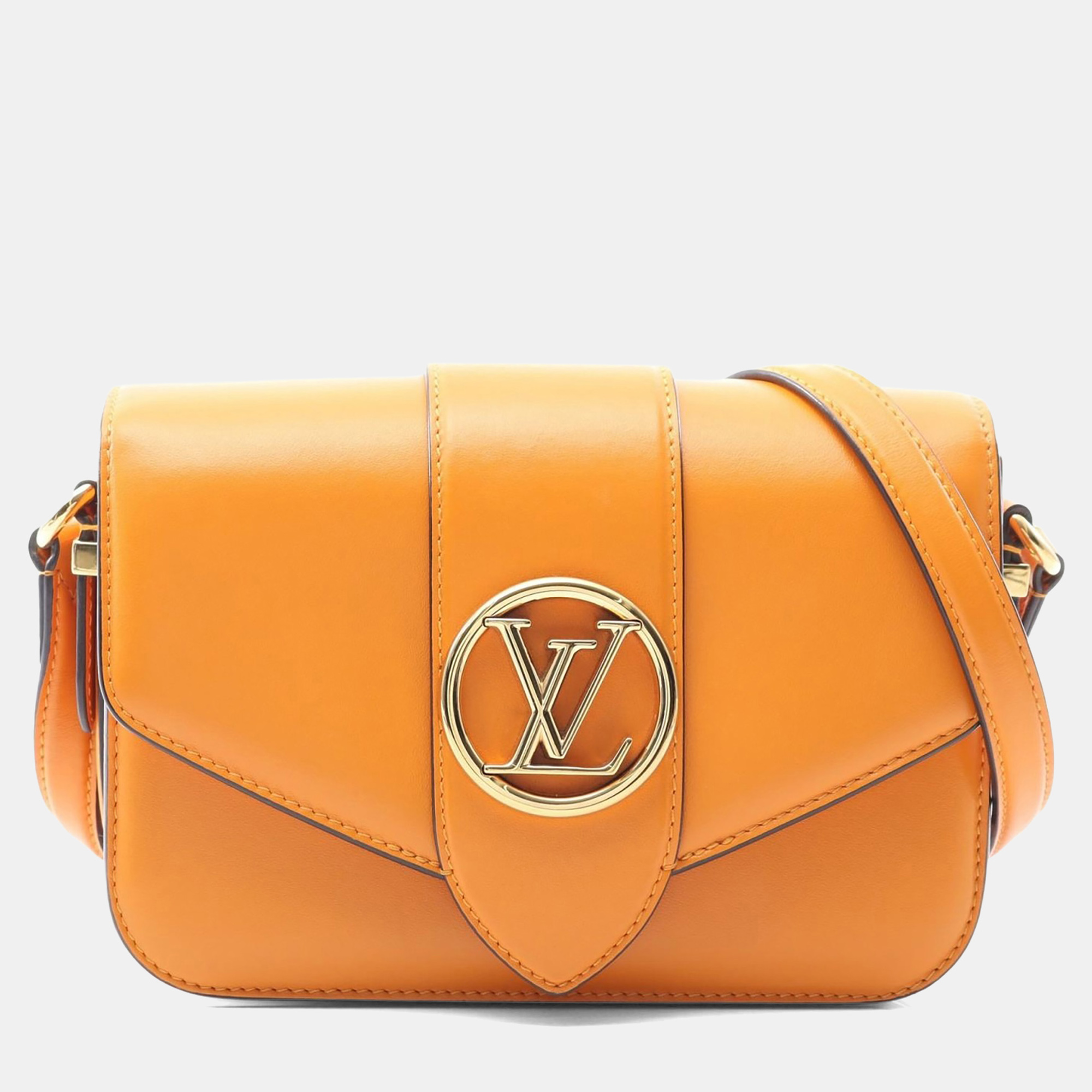 

Louis Vuitton Pont 9 Orange Leather Crossbody Bag