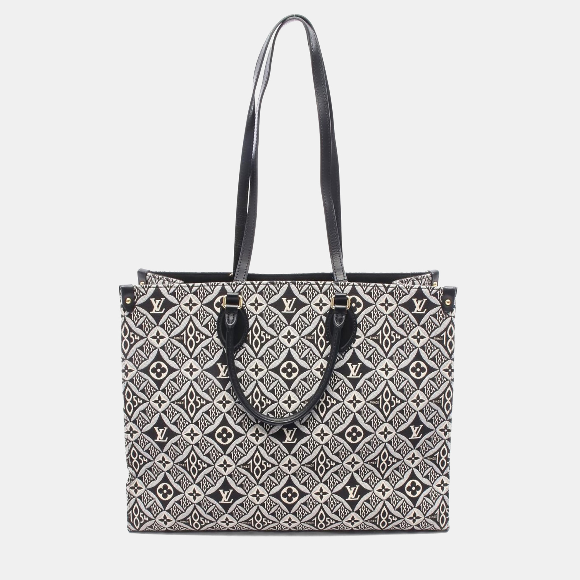

Louis Vuitton OnTheGo Limited Edition Since 1854 Monogram Jacquard Tote Bag, Black