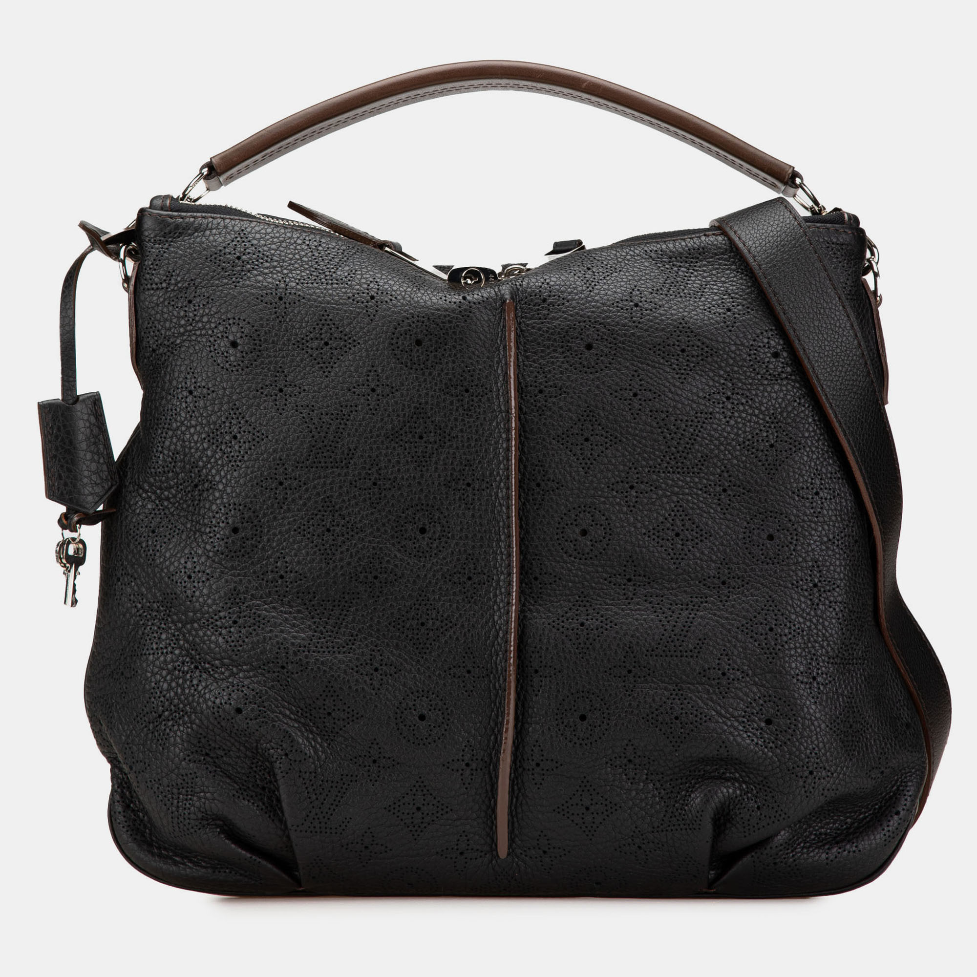 

Louis Vuitton Black Monogram Mahina Selene PM