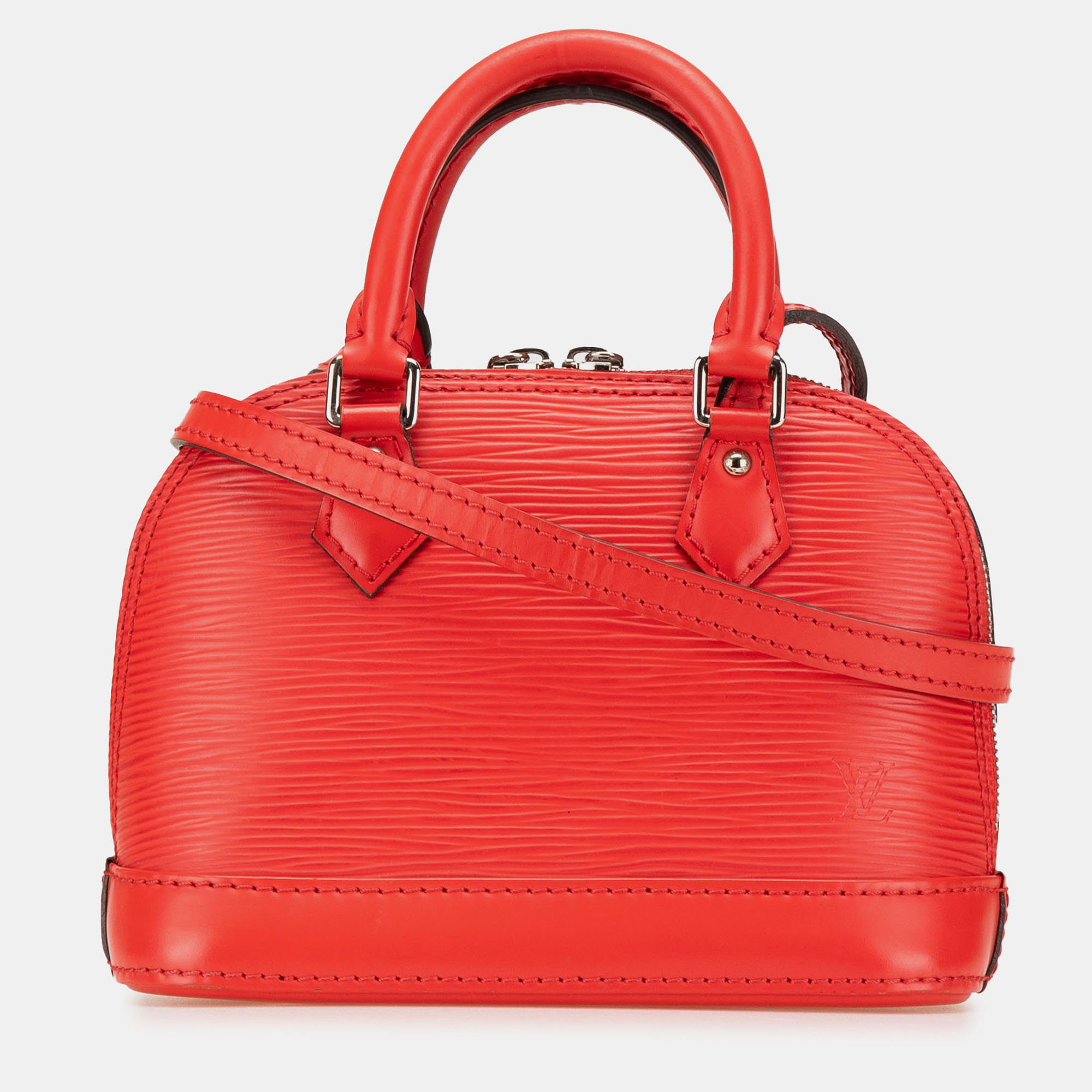 

Louis Vuitton Alma Nano Epi Leather Top Handle Bag, Red