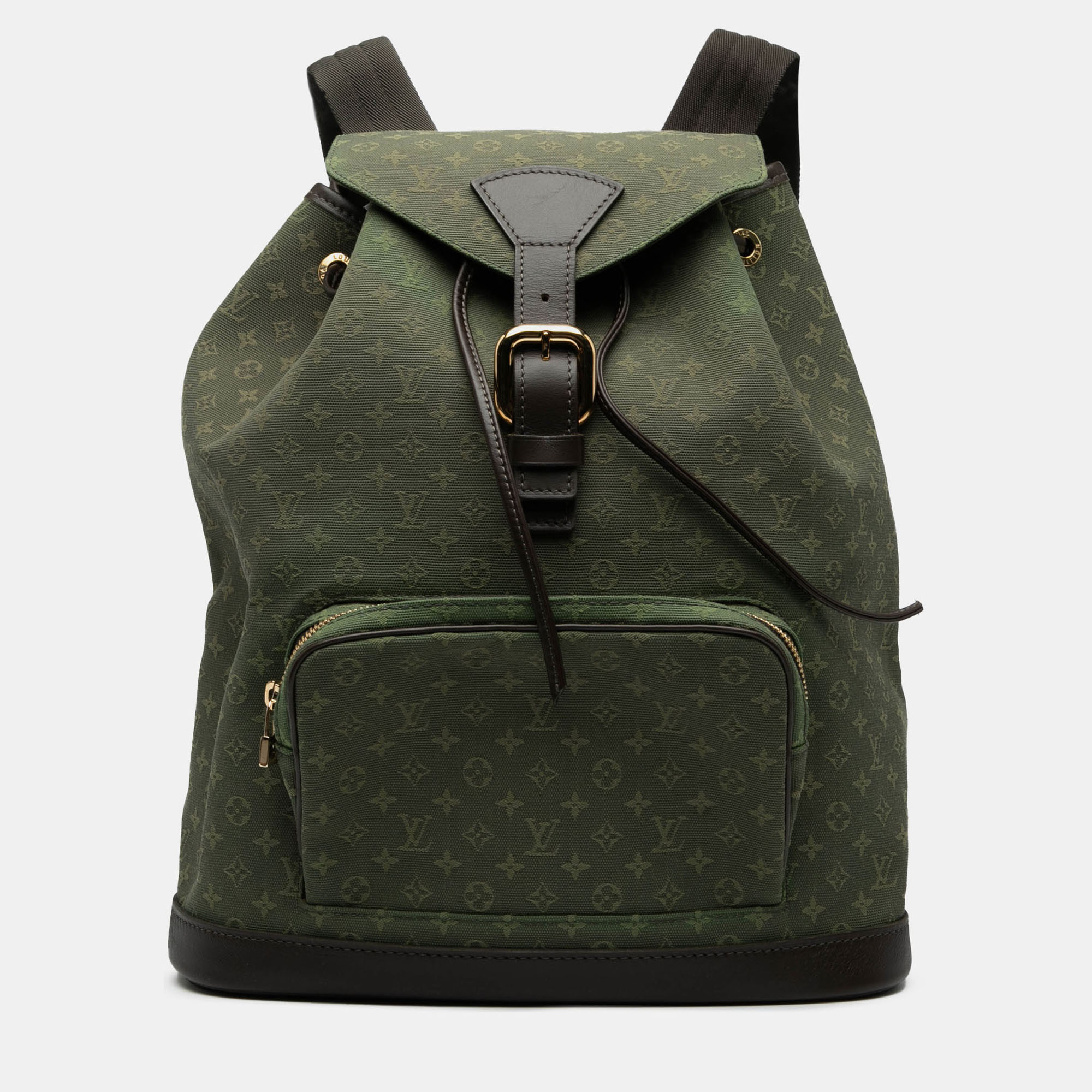 

Louis Vuitton Green Monogram Mini Lin Montsouris GM