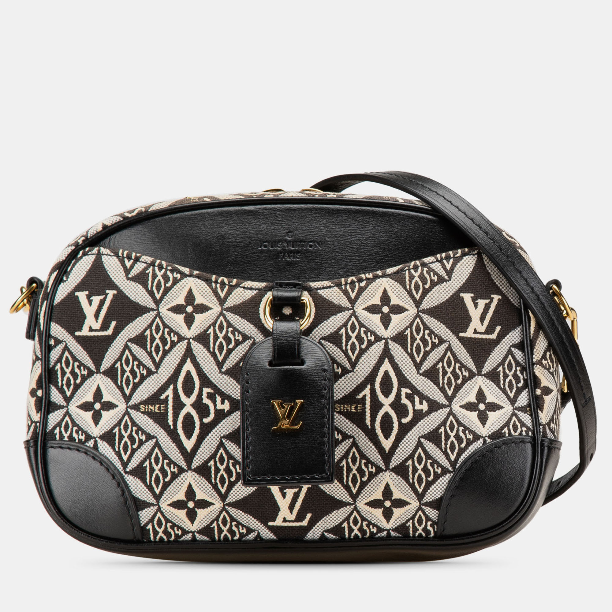 

Louis Vuitton Black/White Mini Monogram Jacquard Since 1854 Deauville