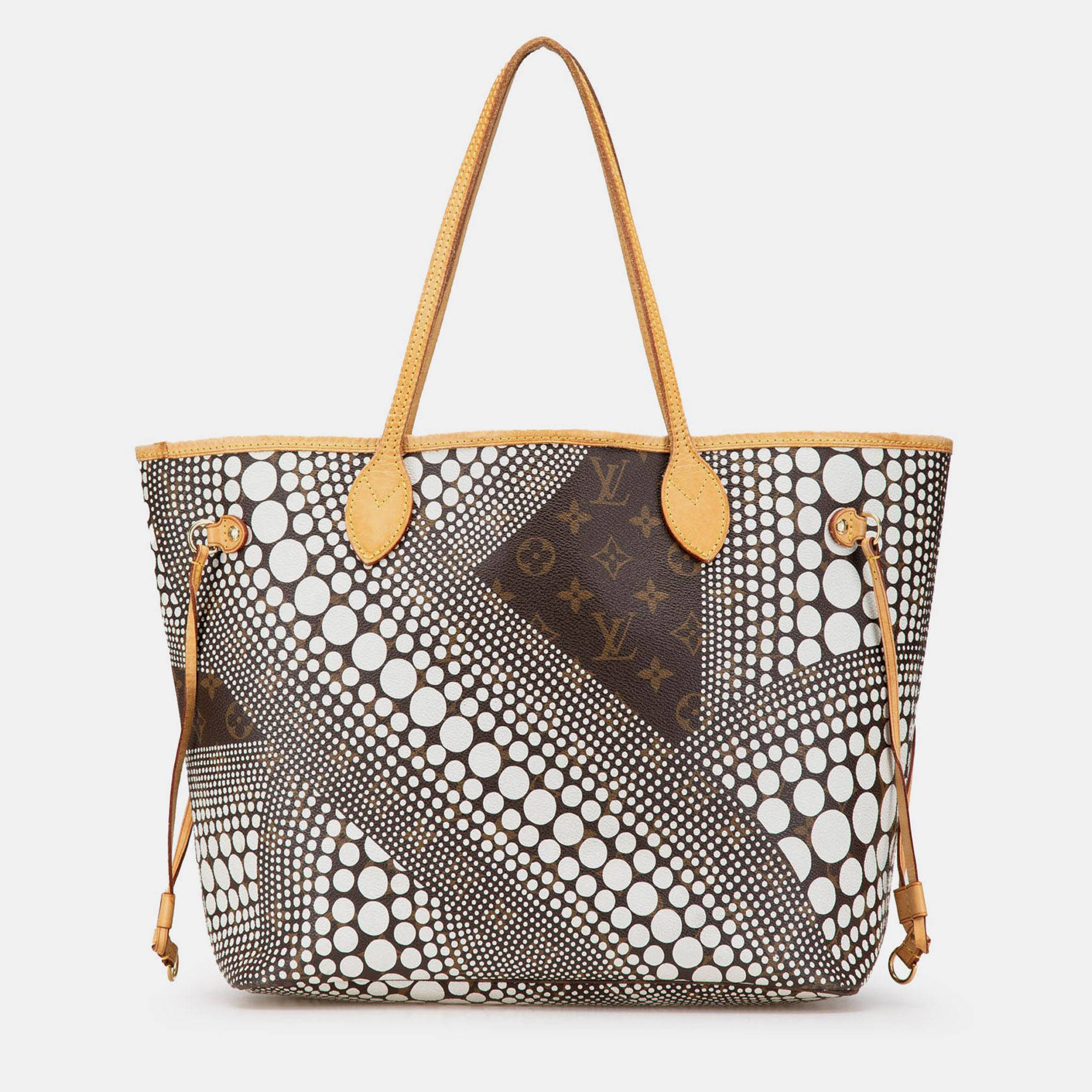 

Louis Vuitton Brown Yayoi Kusama Monogram Neverfull MM