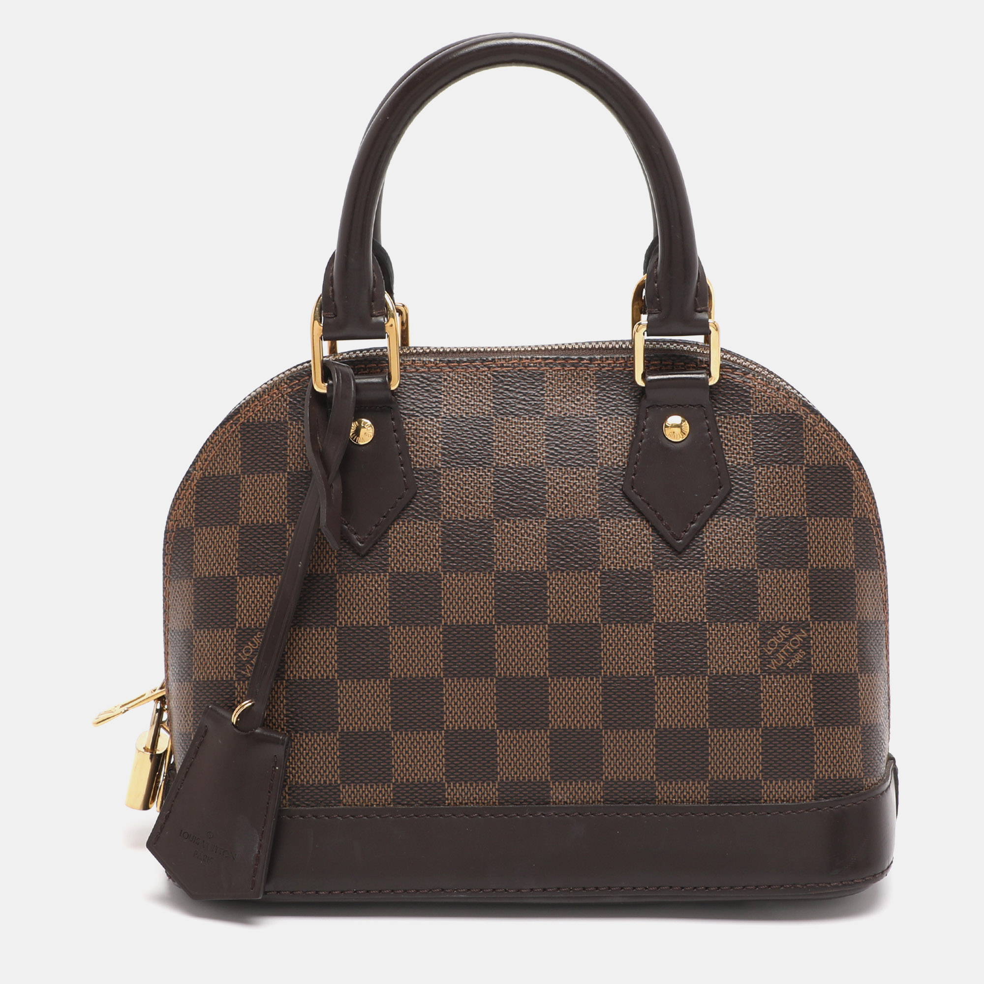 

Louis Vuitton Damier Ebene Canvas Alma BB Bag, Brown