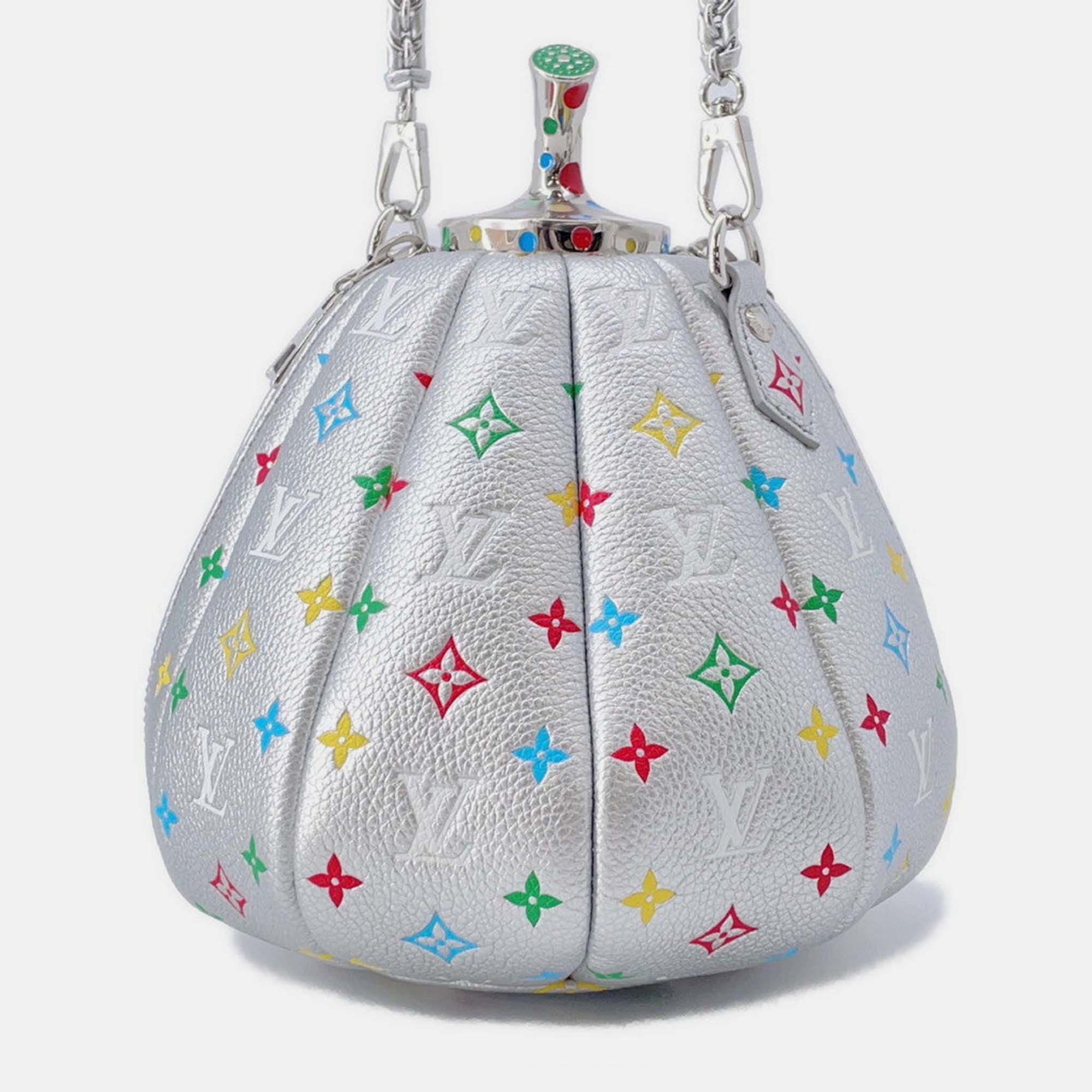 

Louis Vuitton x Yayoi Kusama Pumpkin Monogram Canvas Bag, Silver
