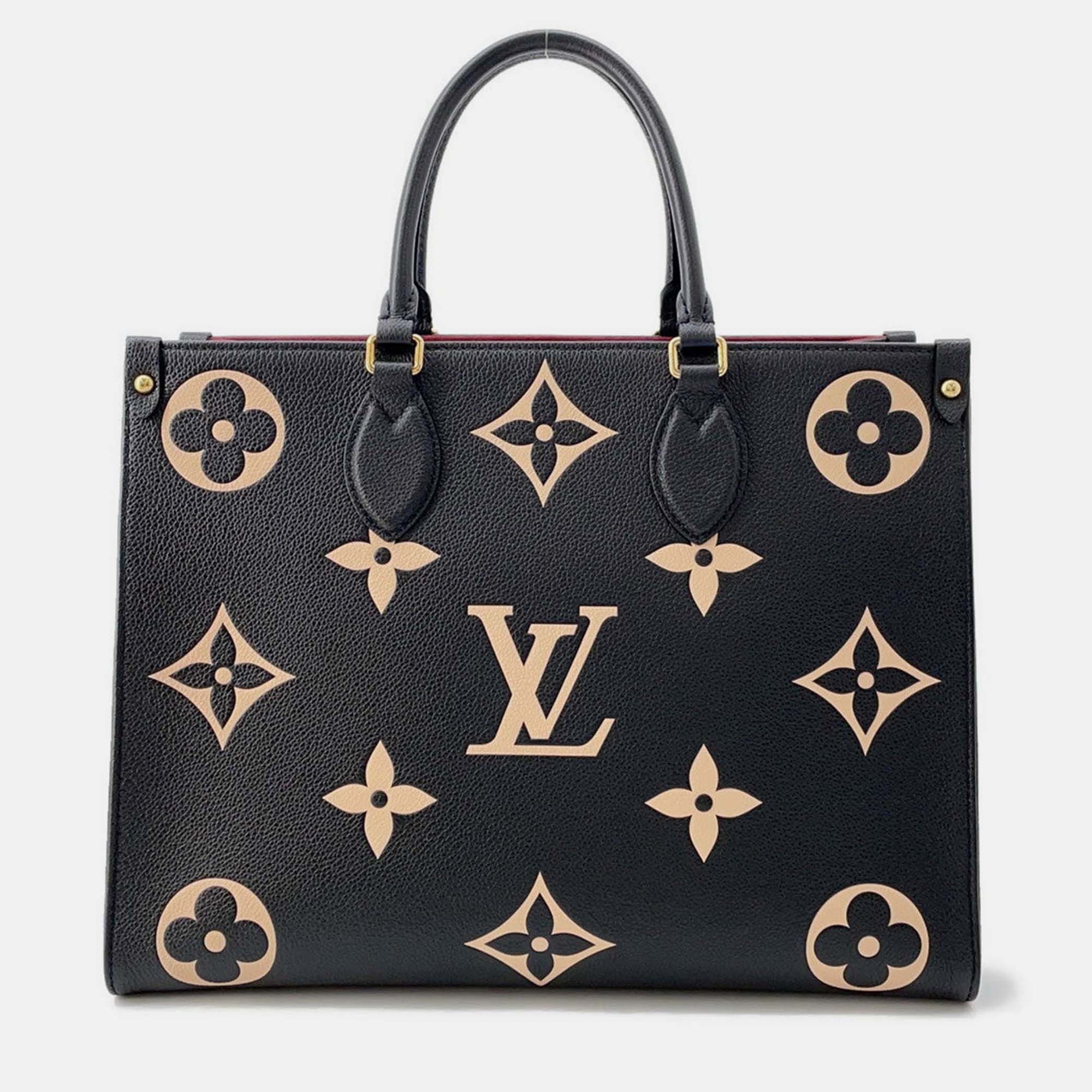 

Louis Vuitton Onthego Noir/Beige Bicolor Monogram Empreinte Leather MM Bag