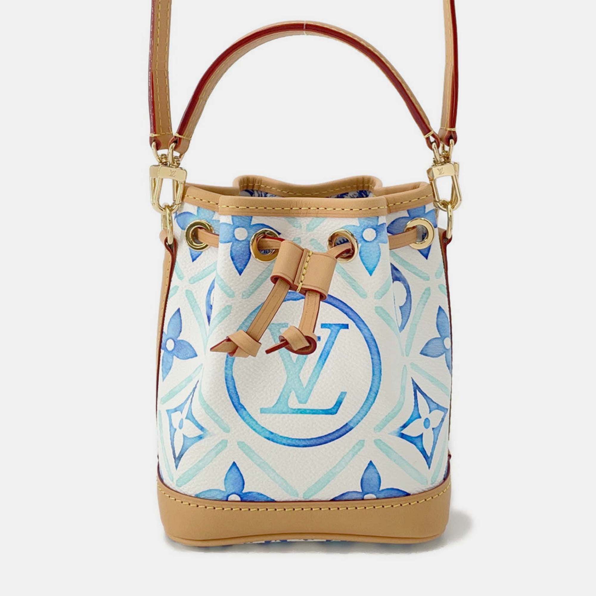 

Louis Vuitton Nano Noe Lagoon Blue Monogram Visor Pool