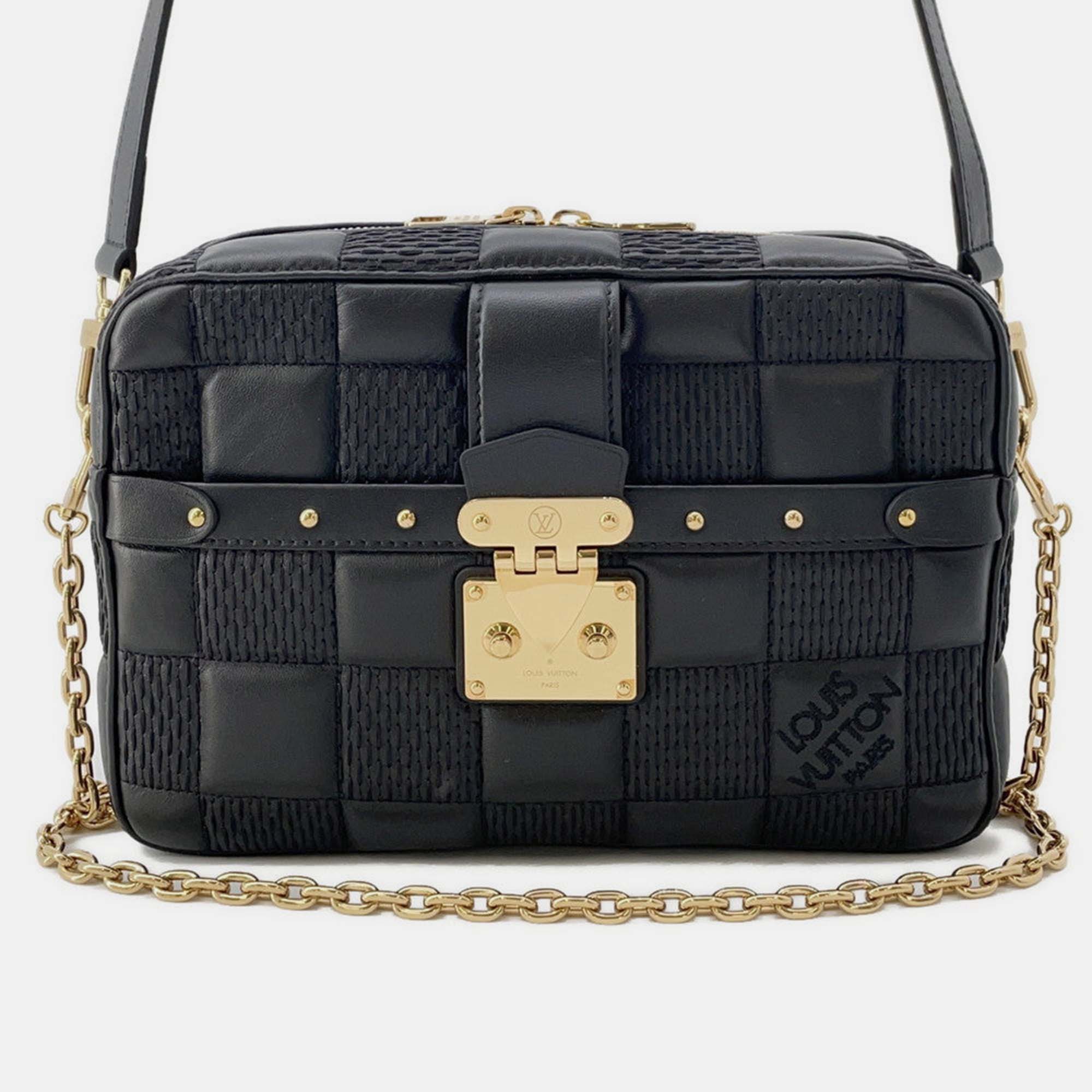 

Louis Vuitton Troca Noir Damier Quilt Leather Size MM, Black