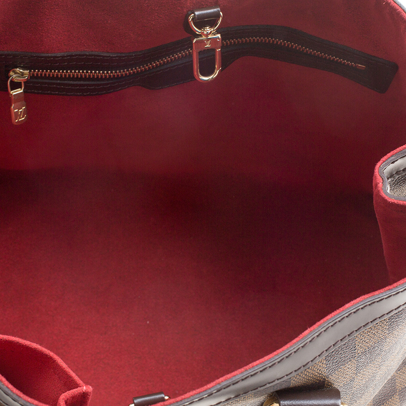 Brown Louis Vuitton Damier Ebene Hampstead PM Tote Bag – Designer Revival