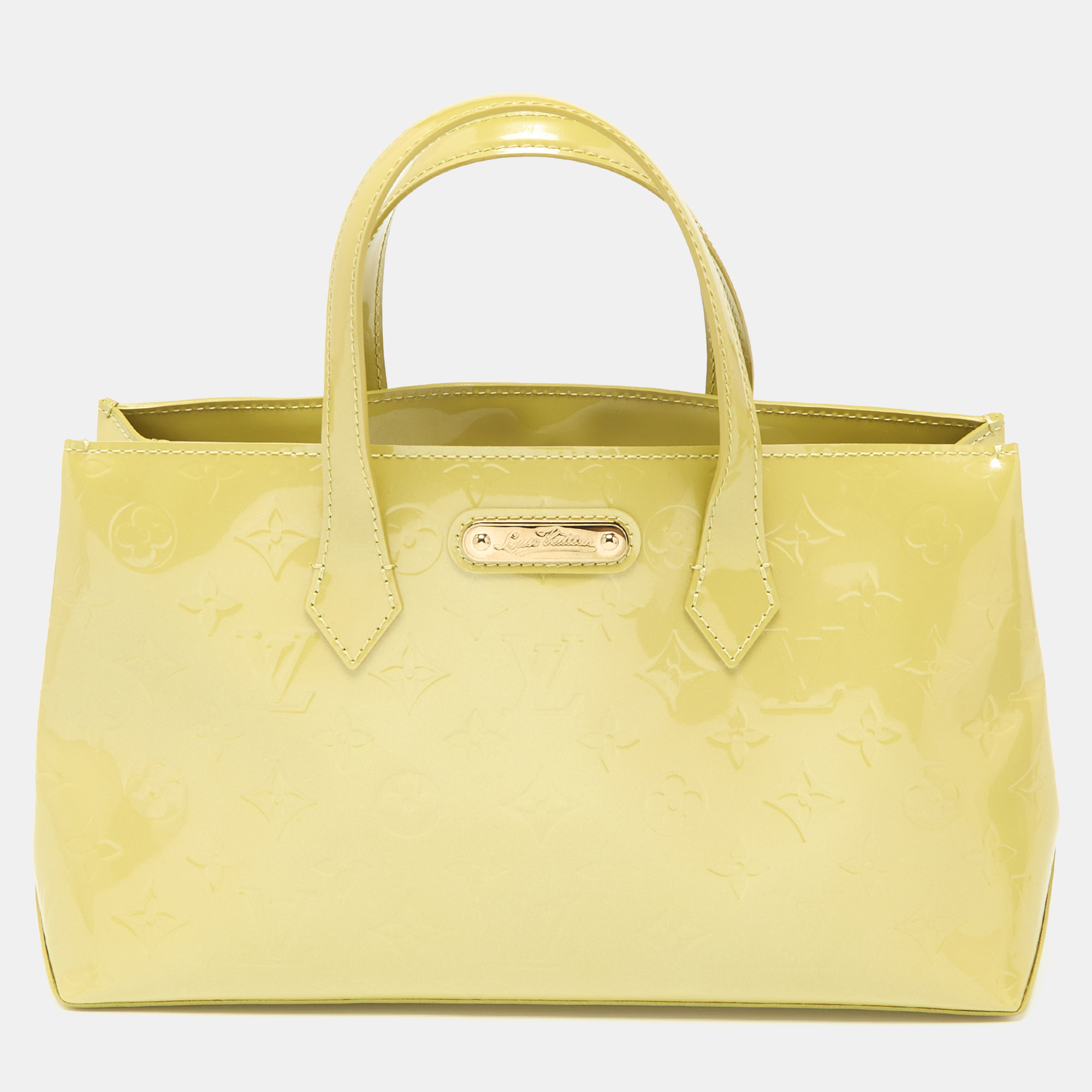 

Louis Vuitton Vert Impression Monogram Vernis Wilshire PM Bag, Green