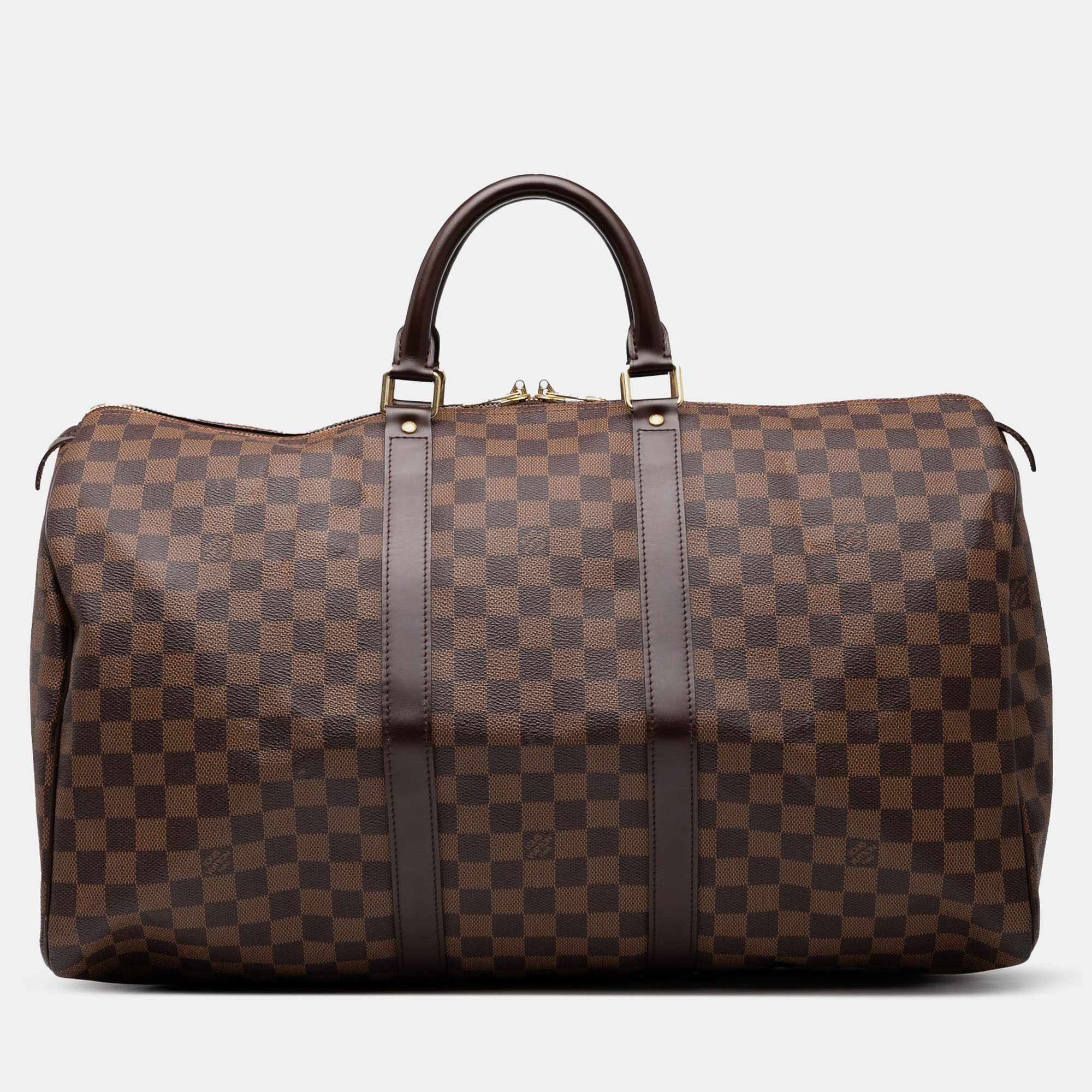 

Louis Vuitton Brown Damier Ebene Keepall 50