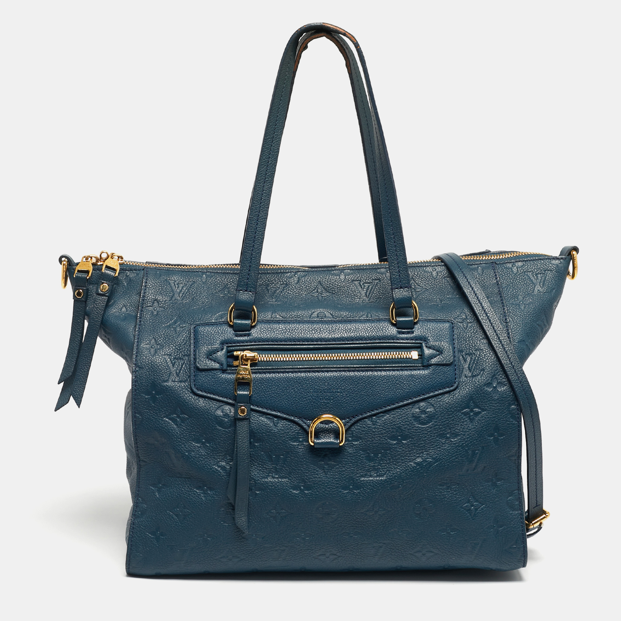 

Louis Vuitton Orage Empreinte Leather Lumineuse PM Bag, Blue