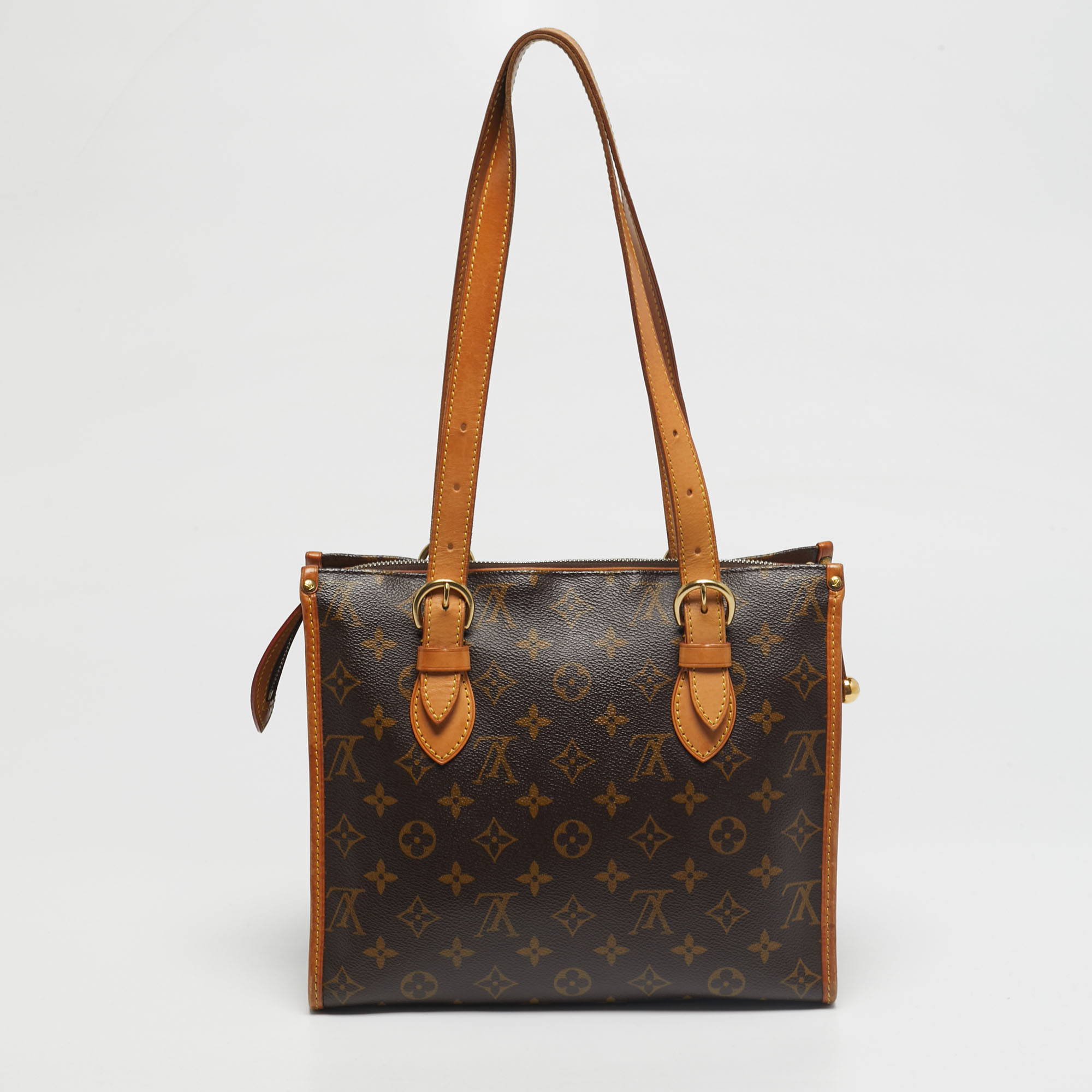 Pre-owned Louis Vuitton Monogram Canvas Popincourt Haut Bag In Brown
