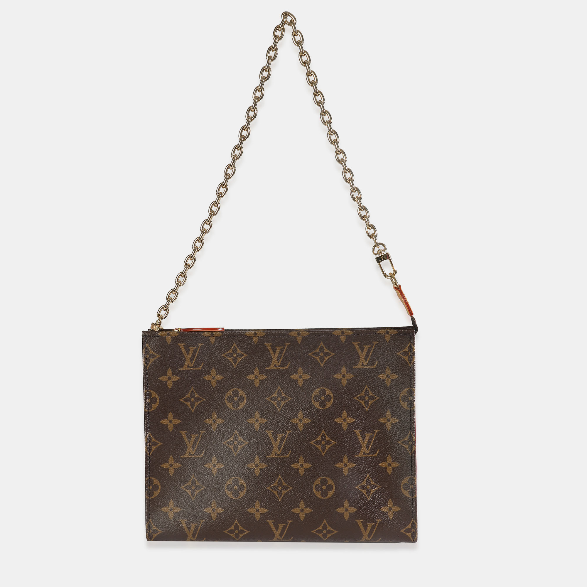 

Louis Vuitton Monogram Canvas Toiletry Pouch On Chain Bag, Brown