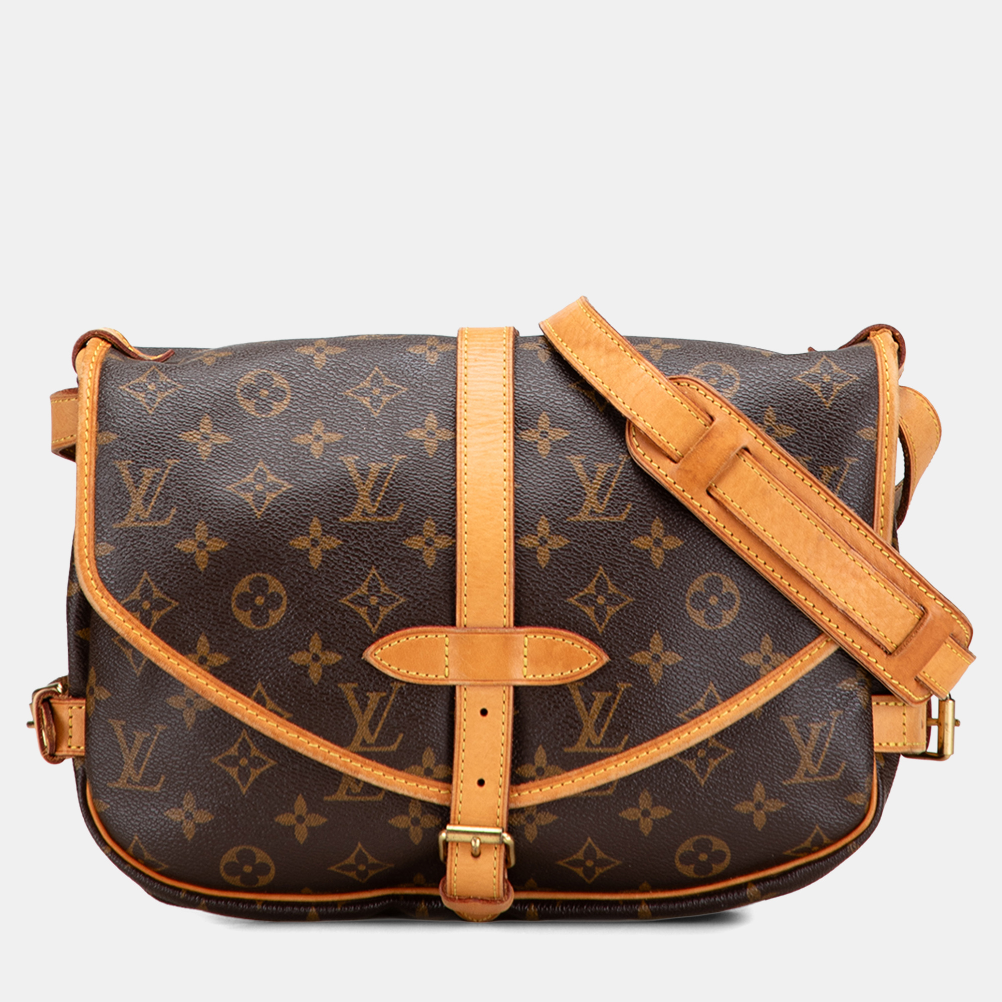 

Louis Vuitton Saumur 30 Brown Monogram Canvas Saddle Bag