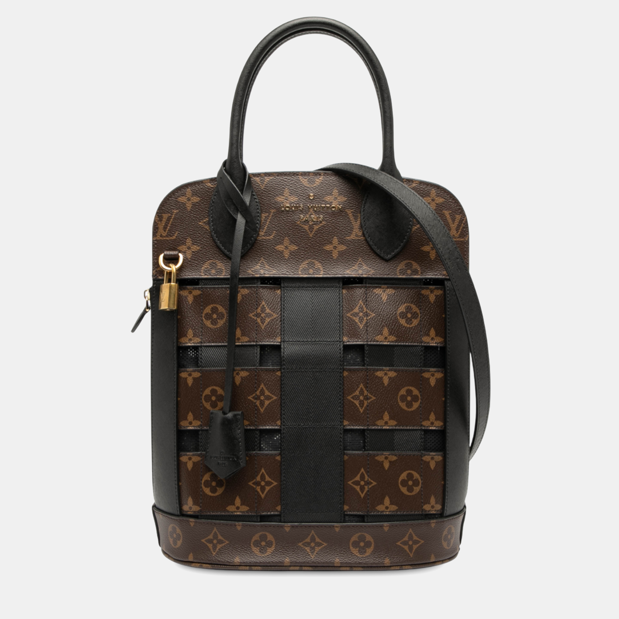 

Louis Vuitton Monogram Tressage Canvas Tote Bag, Brown