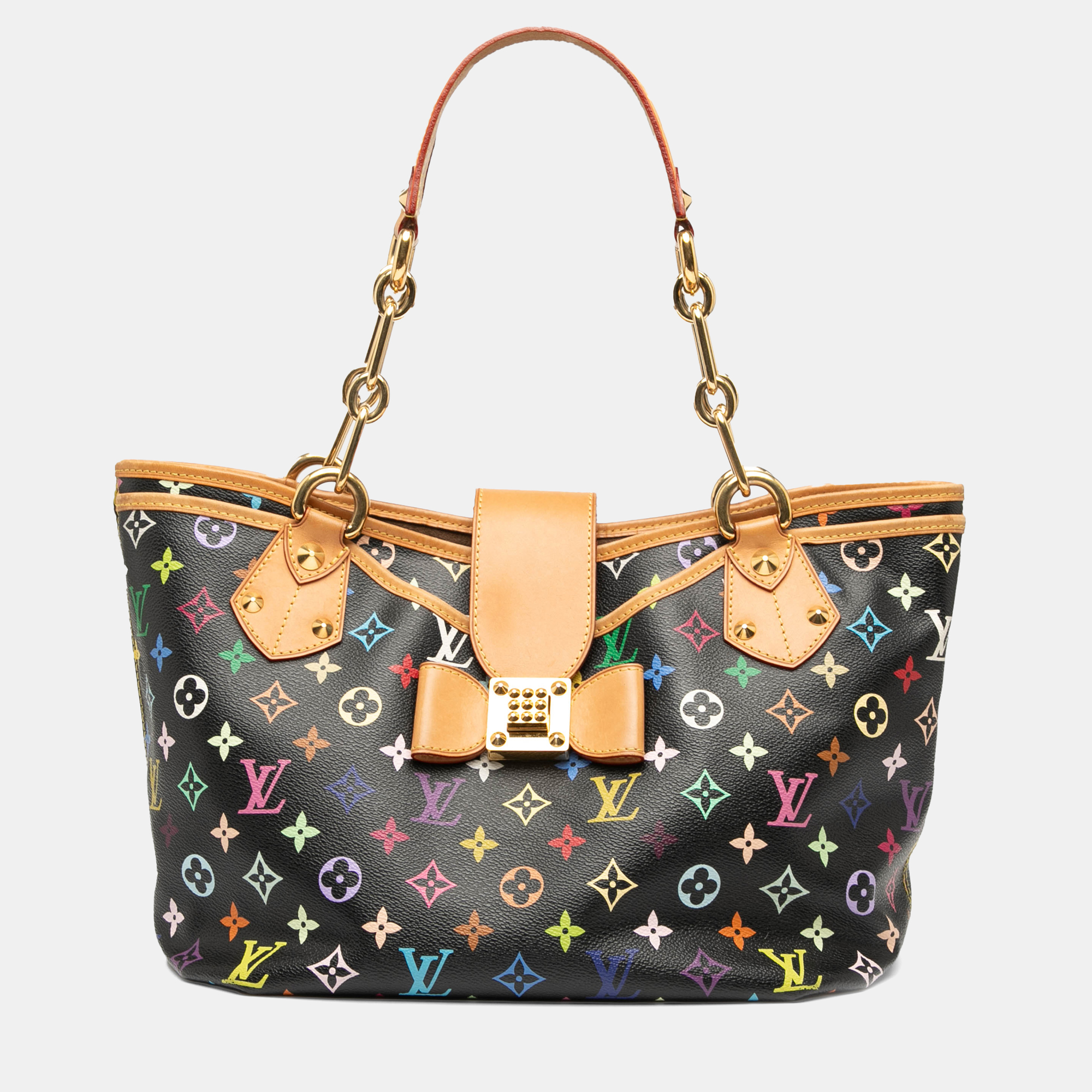 

Louis Vuitton Annie GM Multicolor Monogram Canvas Tote Bag, Black