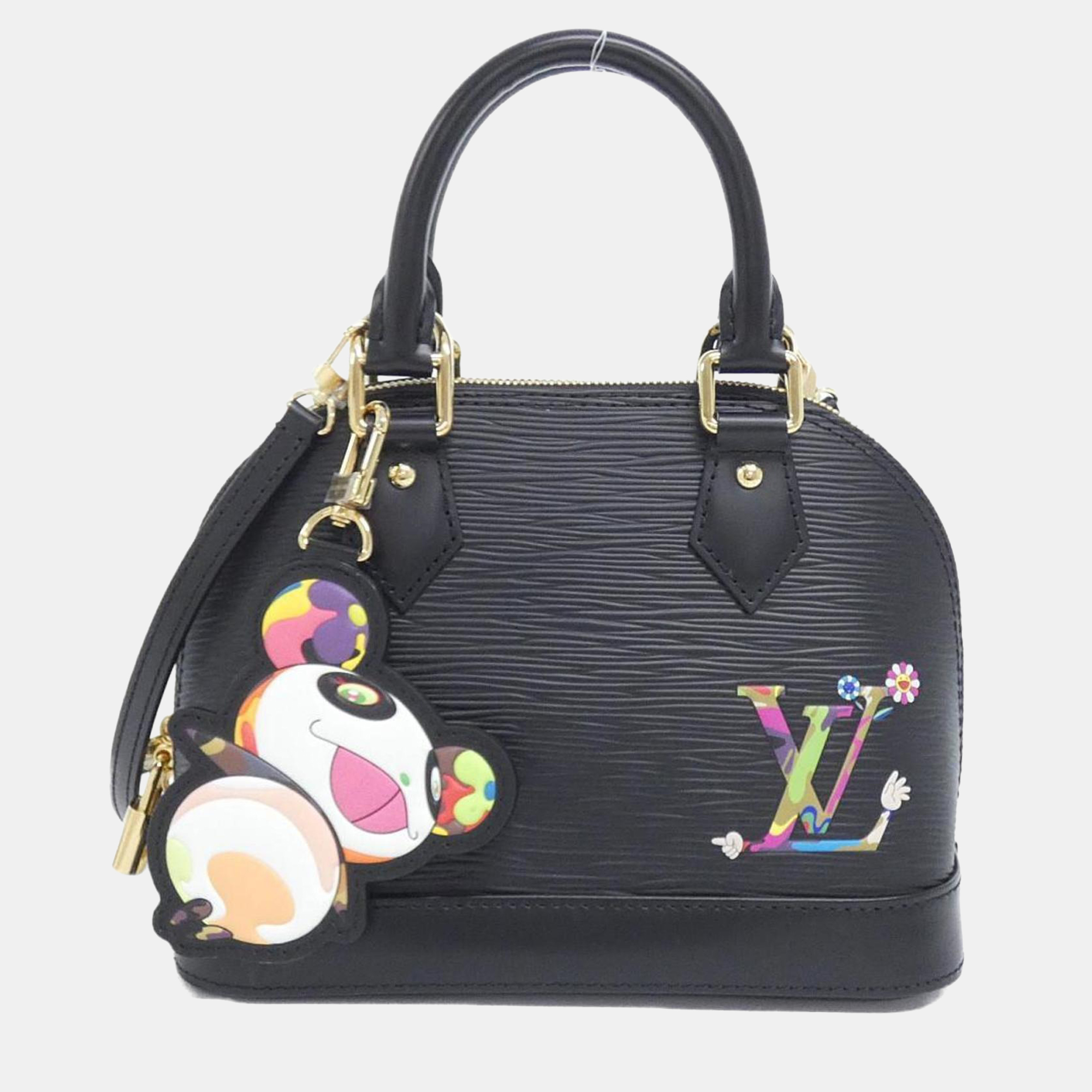 

Louis Vuitton Alma BB Epi Leather Top Handle Bag, Black