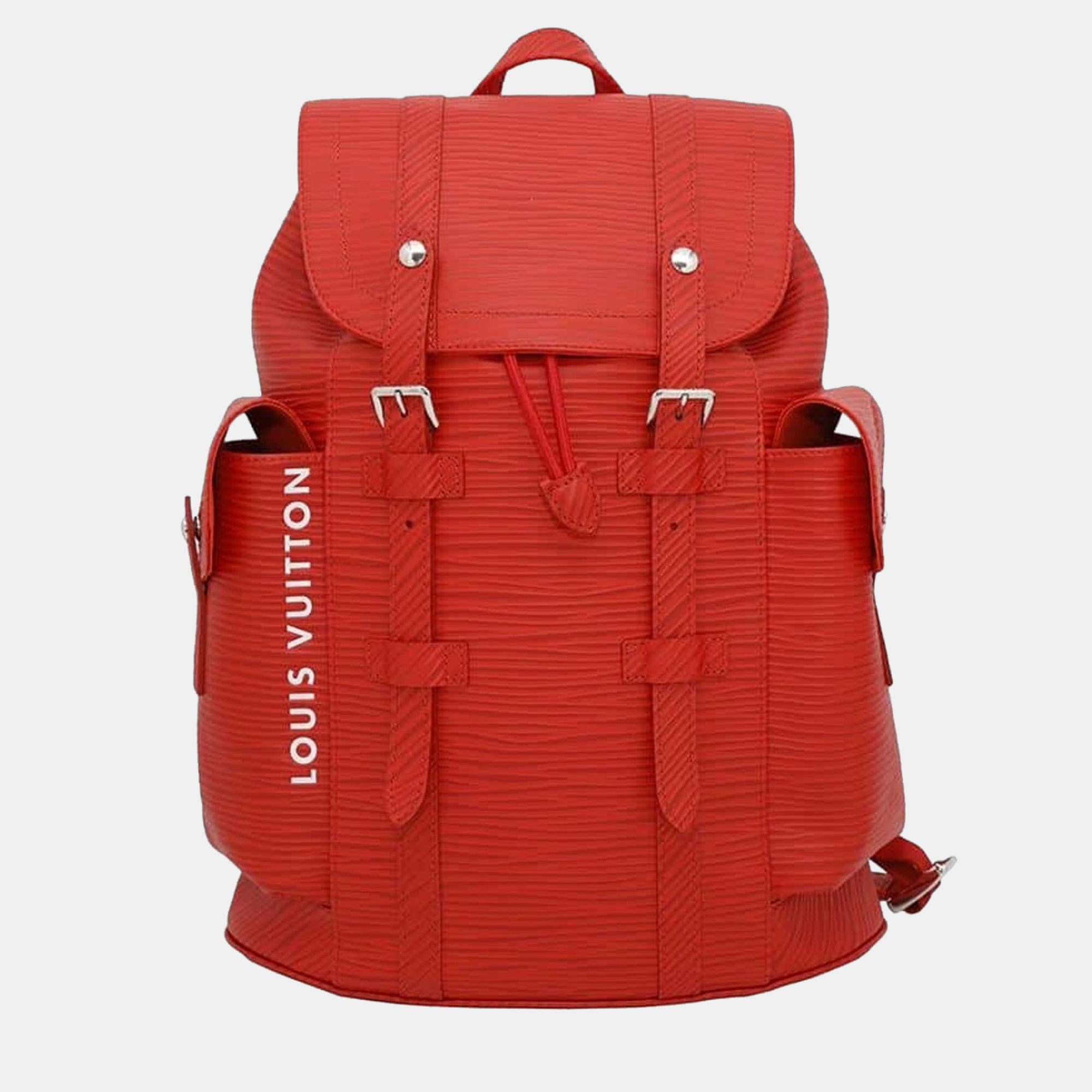 

Louis Vuitton Backpack Epi  Christopher Mm, Red