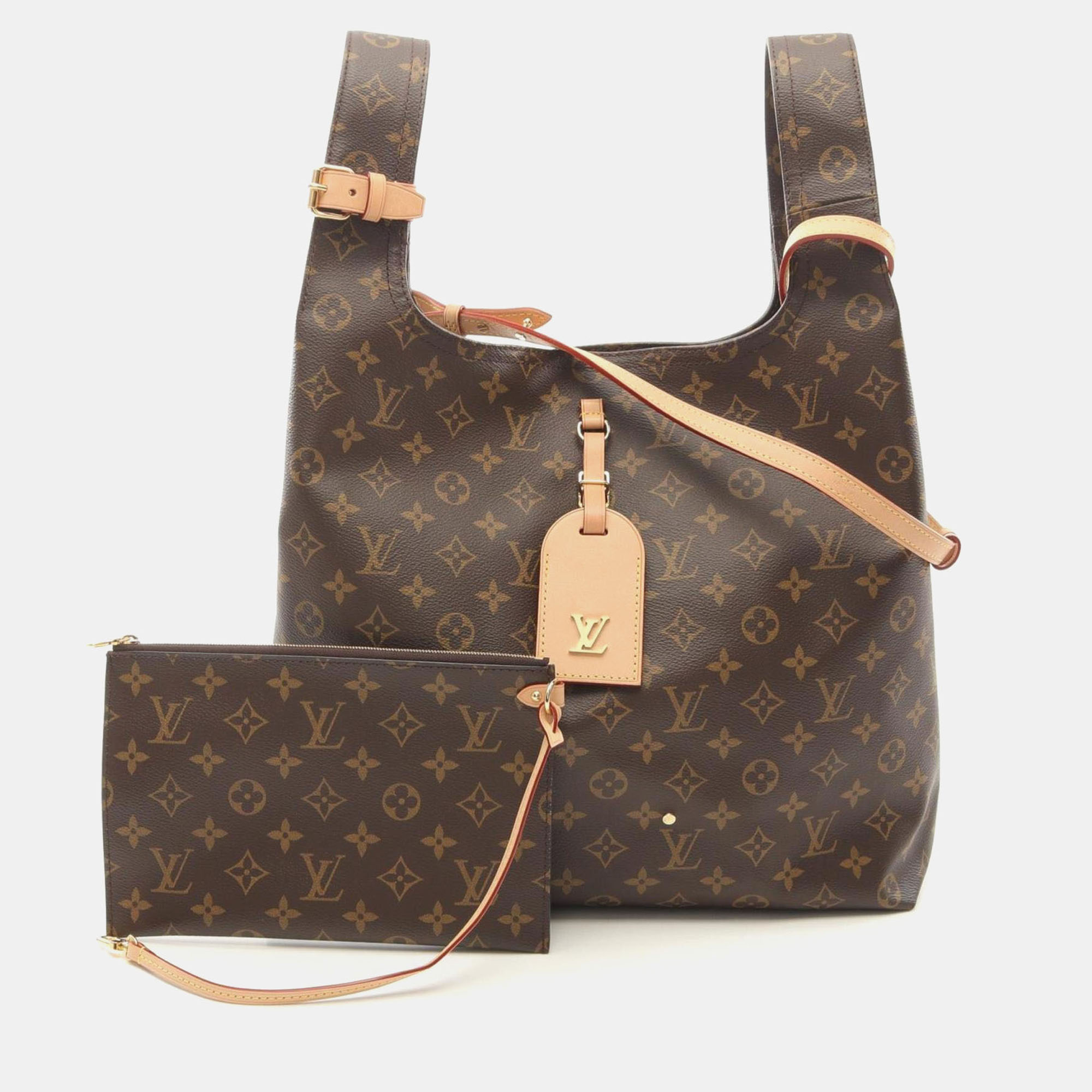 Louis Vuitton Atlantis GM Brown Monogram Coated Canvas Leather Tote Bag
