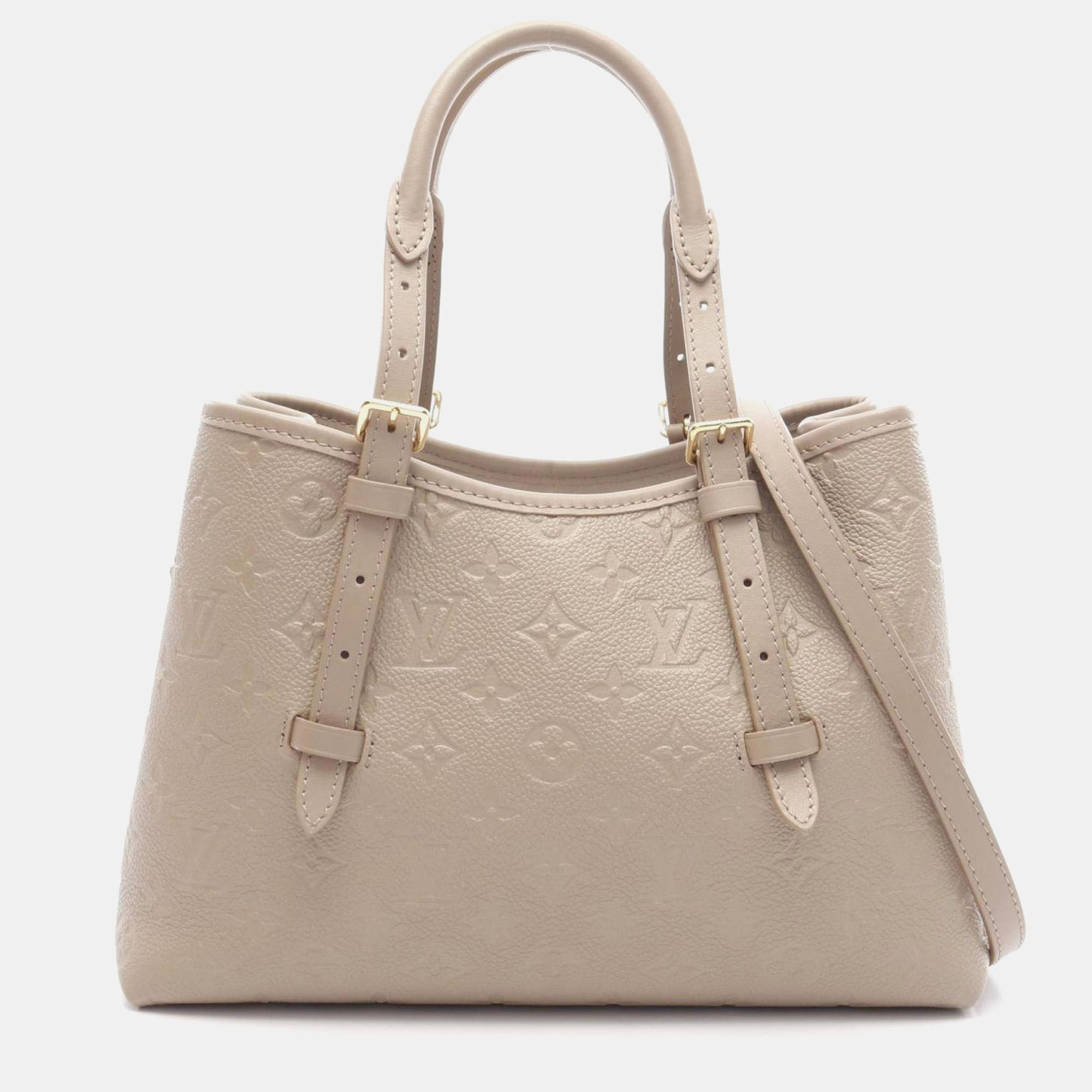 

Louis Vuitton Babylon Tote Pm Handbag Monogram Empreinte Leather Beige