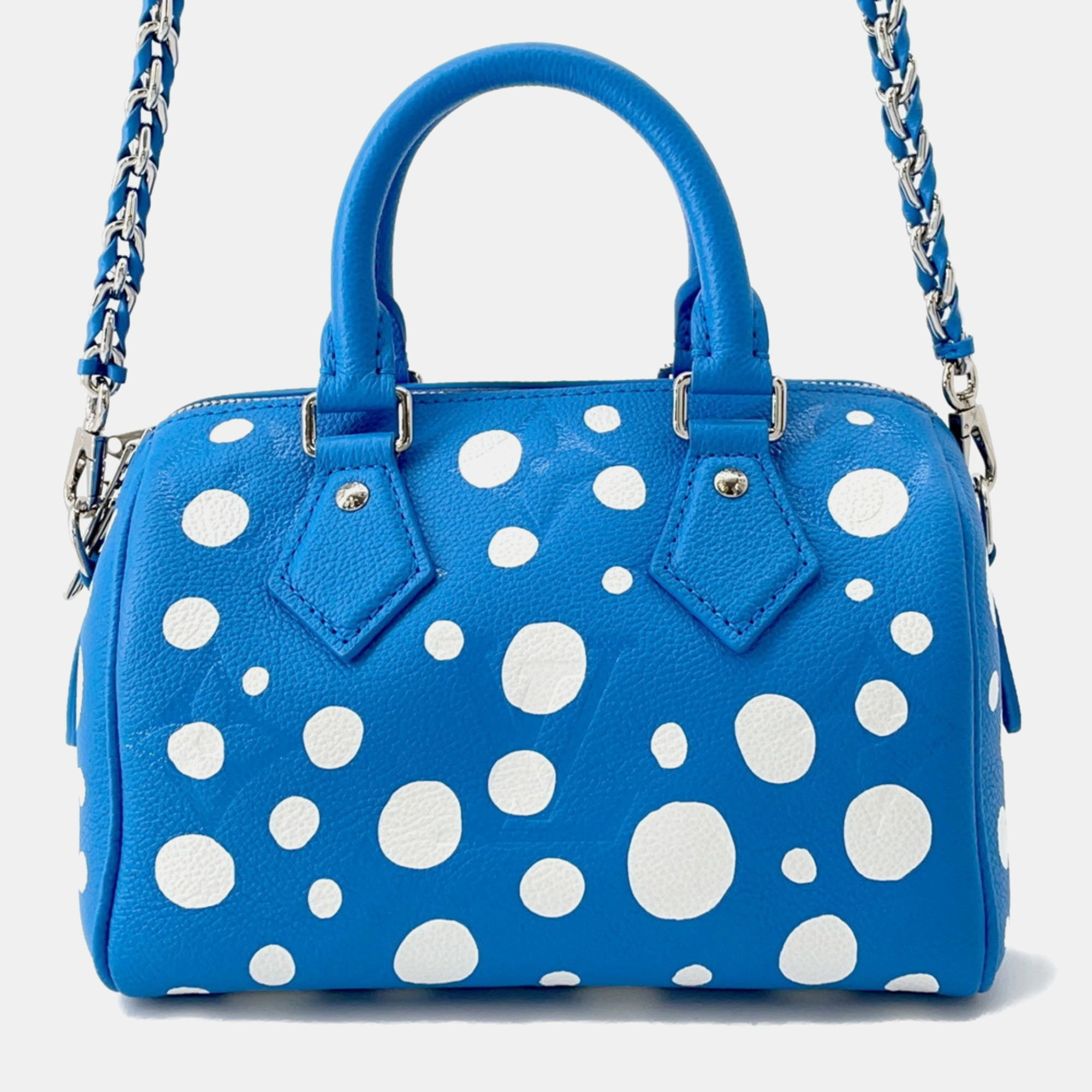 

Louis Vuitton Monogram Empreinte Speedy Bandouliere 20 Handbag, Blue