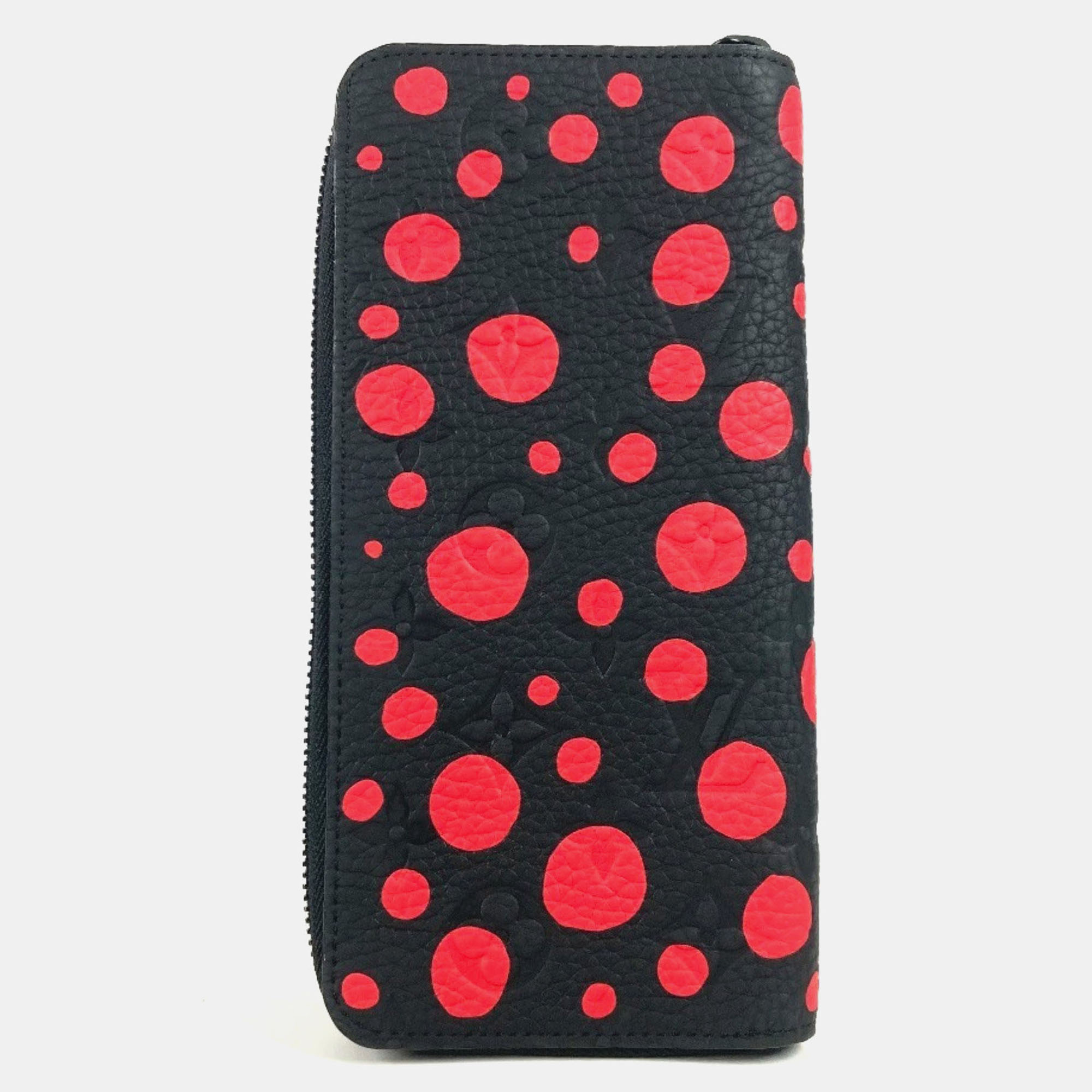 

Louis Vuitton Monogram Empreinte Zippy Vertical Black Red Leather Long Wallet